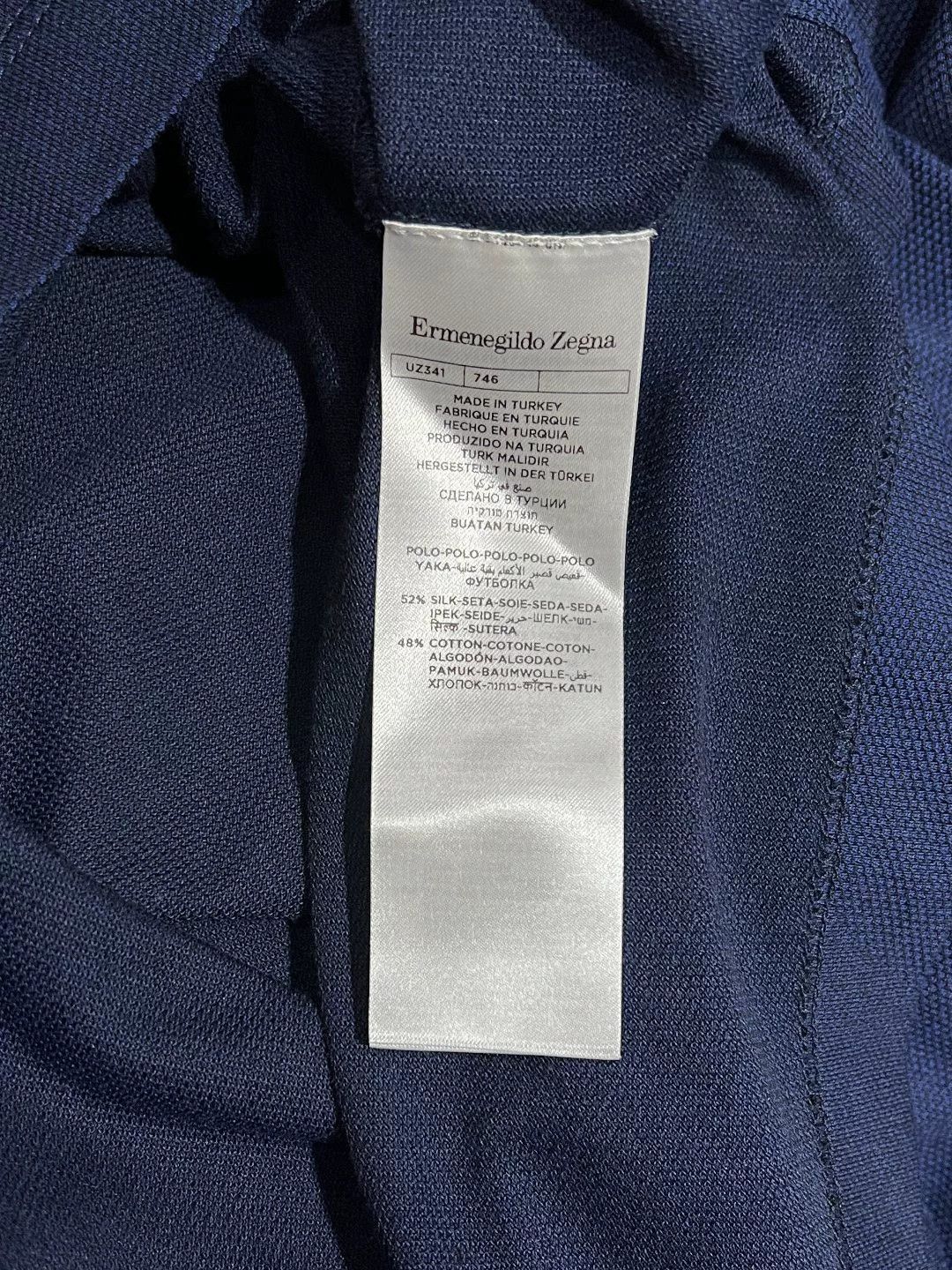 Ermenegildo Zegna Ermenegildo Zegna Blue Polo xl Men Size US XL / EU 56 / 4 - 7 Thumbnail