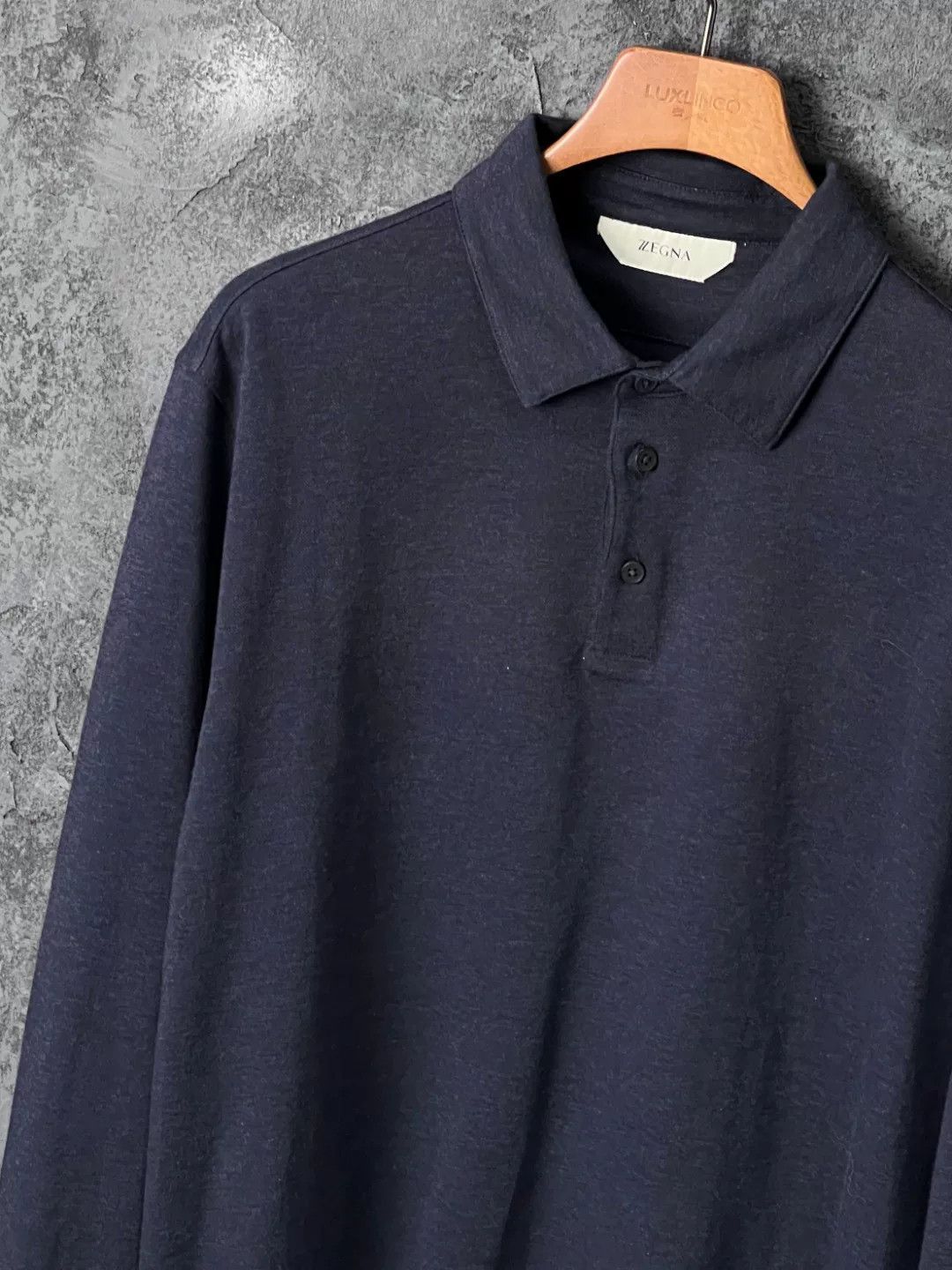 Ermenegildo Zegna Ermenegildo Zegna Blue Polo xl Men Size US XL / EU 56 / 4 - 4 Thumbnail