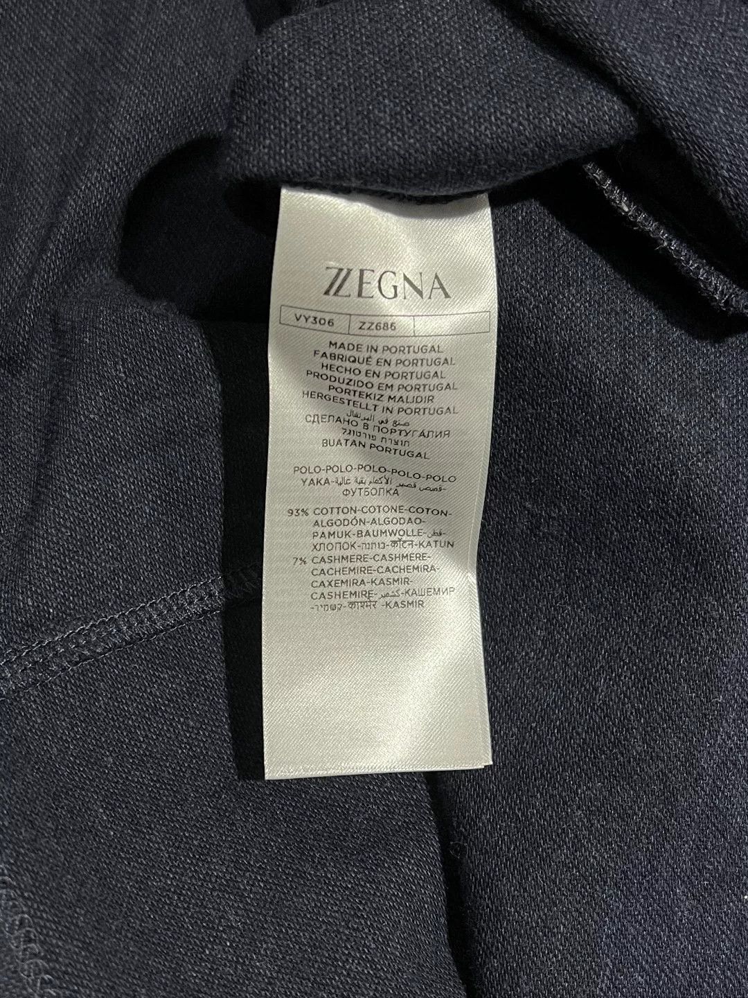 Ermenegildo Zegna Ermenegildo Zegna Blue Polo xl Men Size US XL / EU 56 / 4 - 7 Thumbnail