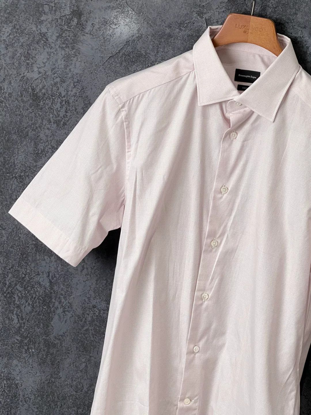 Ermenegildo Zegna Ermenegildo Zegna Cotton Pink Shirt m Men Size US M / EU 48-50 / 2 - 5 Thumbnail