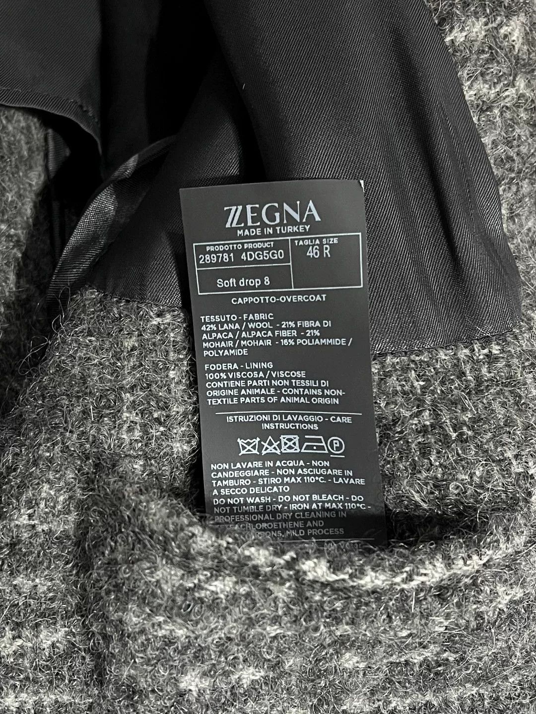 Ermenegildo Zegna Ermenegildo Zegna Long Gray Heavy Coat s Men Size US S / EU 44-46 / 1 - 7 Thumbnail