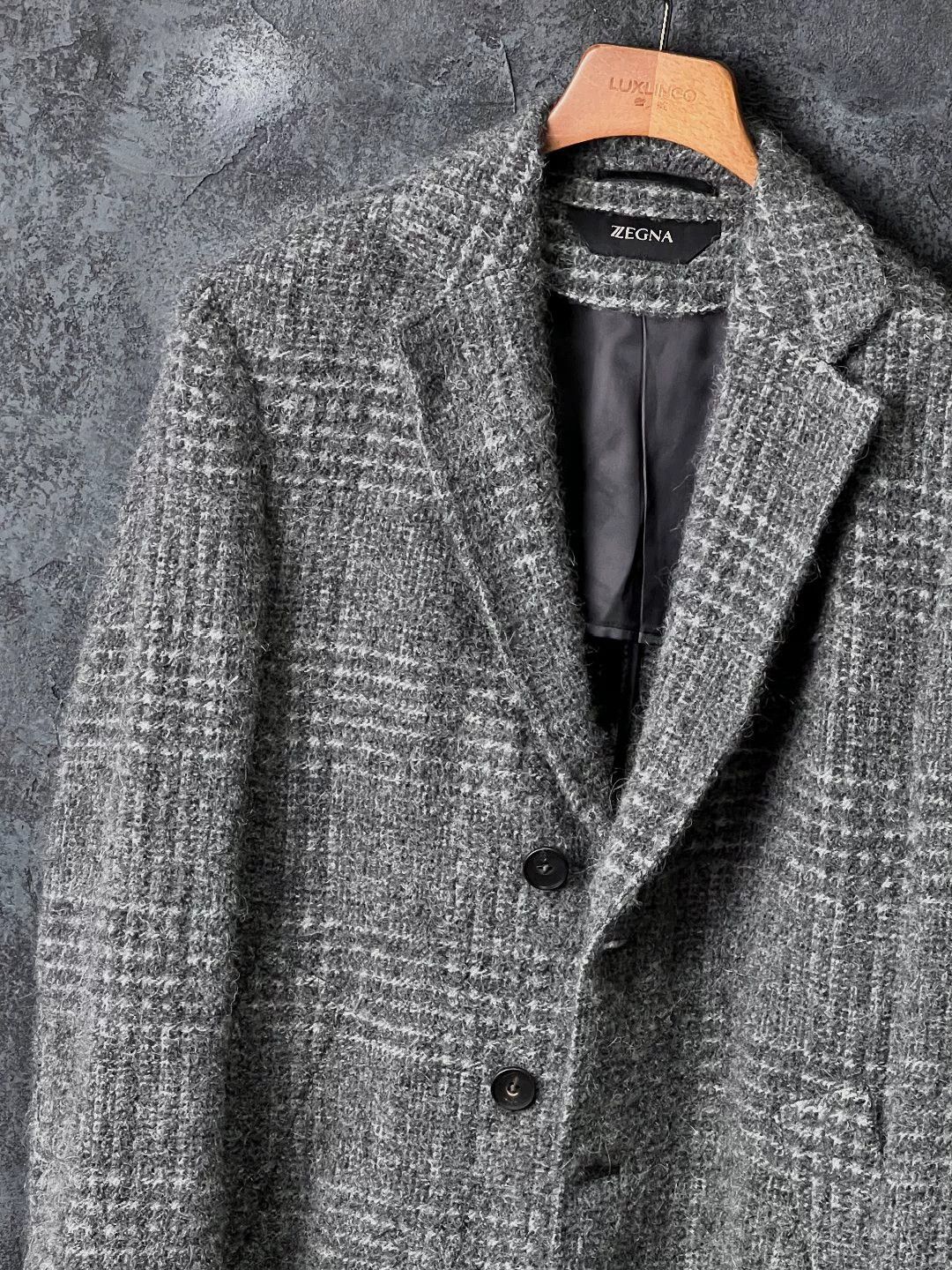 Ermenegildo Zegna Ermenegildo Zegna Long Gray Heavy Coat s Men Size US S / EU 44-46 / 1 - 4 Thumbnail