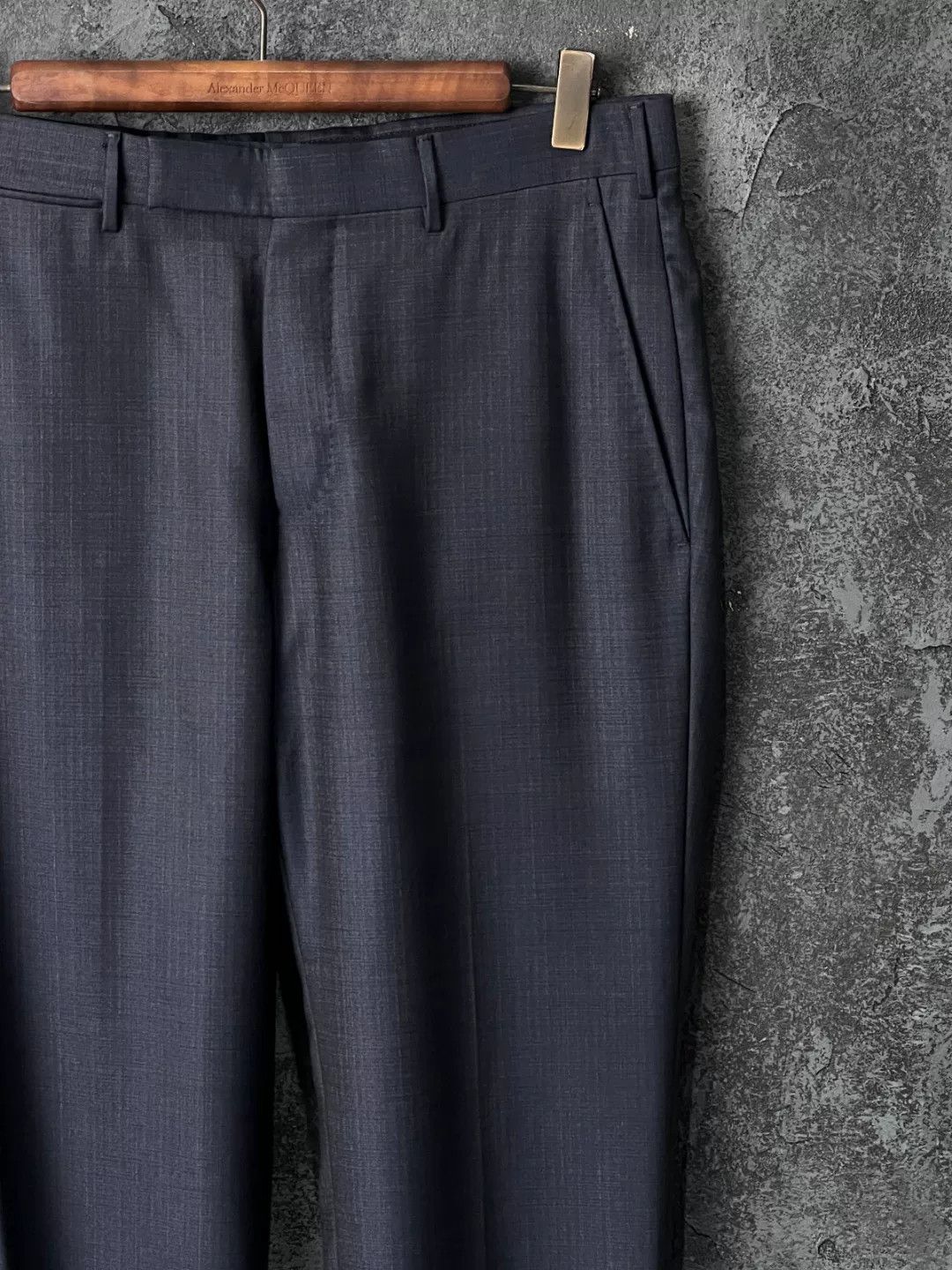Ermenegildo Zegna Ermenegildo Zegna Wool Blue Formal Trousers 40r Men Size 40R - 5 Thumbnail
