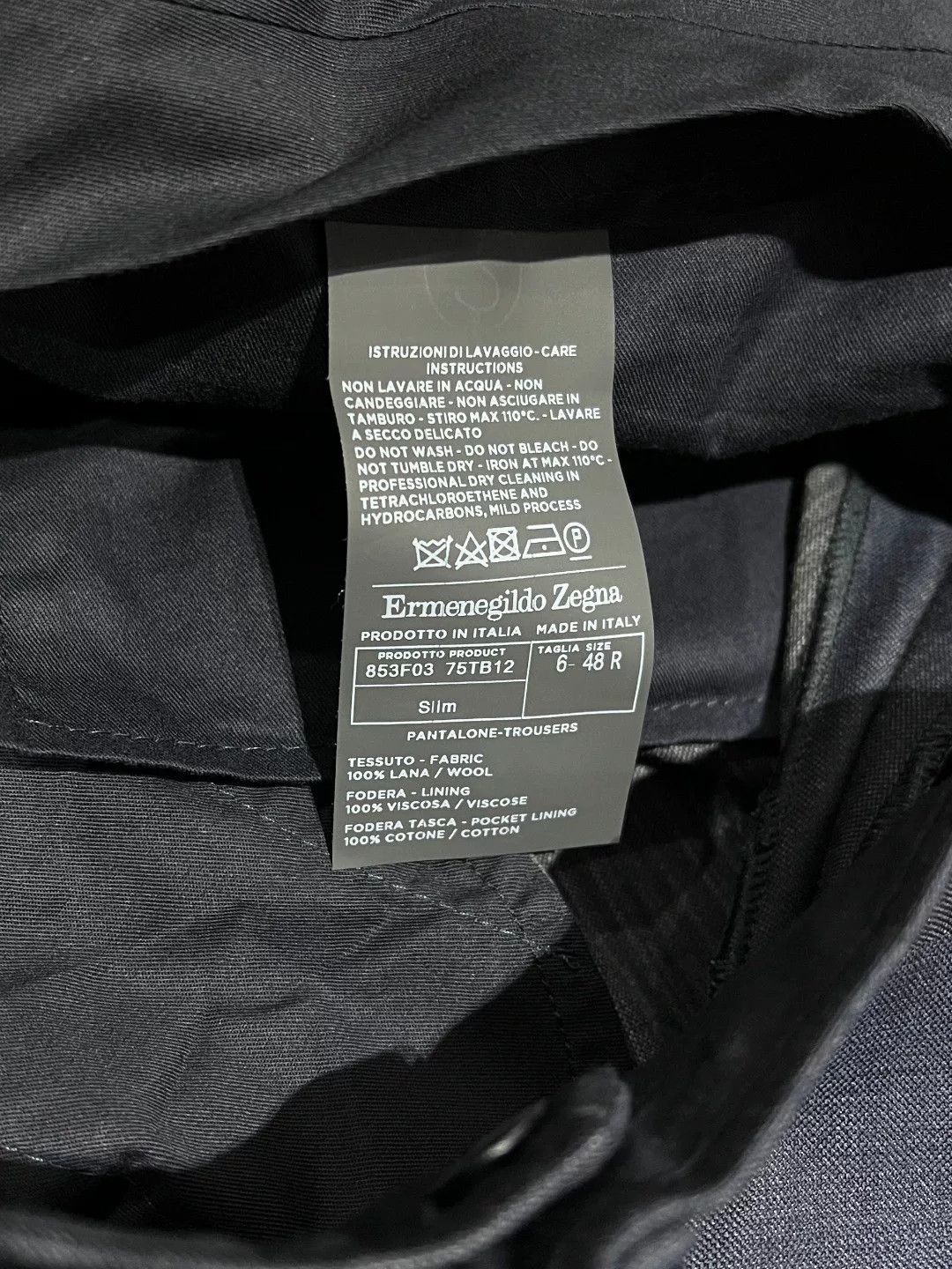 Ermenegildo Zegna Ermenegildo Zegna Wool Blue Formal Trousers 40r Men Size 40R - 8 Thumbnail