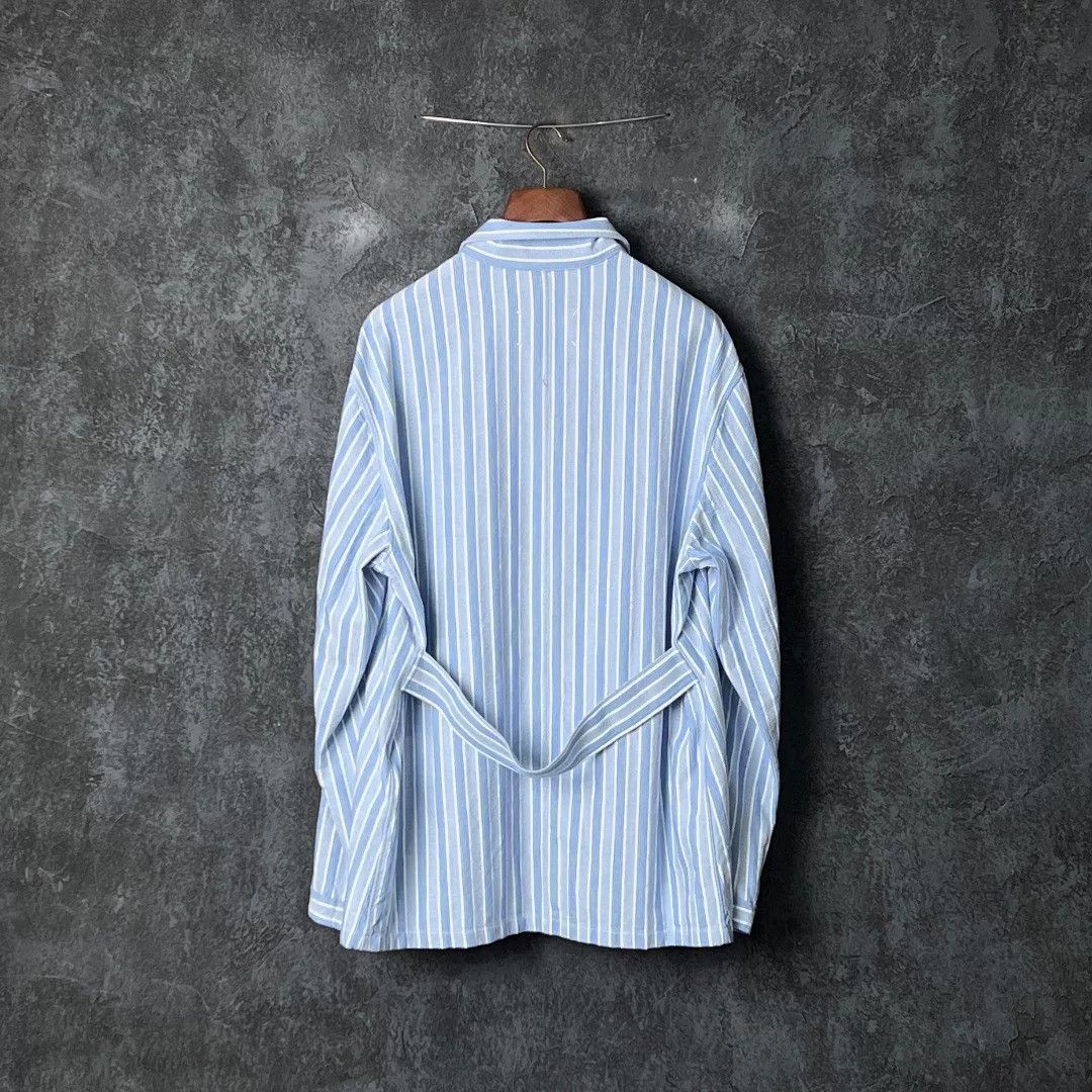 Maison Margiela Maison Margiela Cotton Striped Blue Shirt 41 Men Size US XS / EU 42 / 0 - 2 Thumbnail