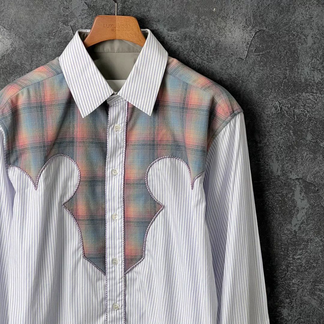 Maison Margiela Maison Margiela Casual Striped Shirt l Men Size US L / EU 52-54 / 3 - 3 Thumbnail