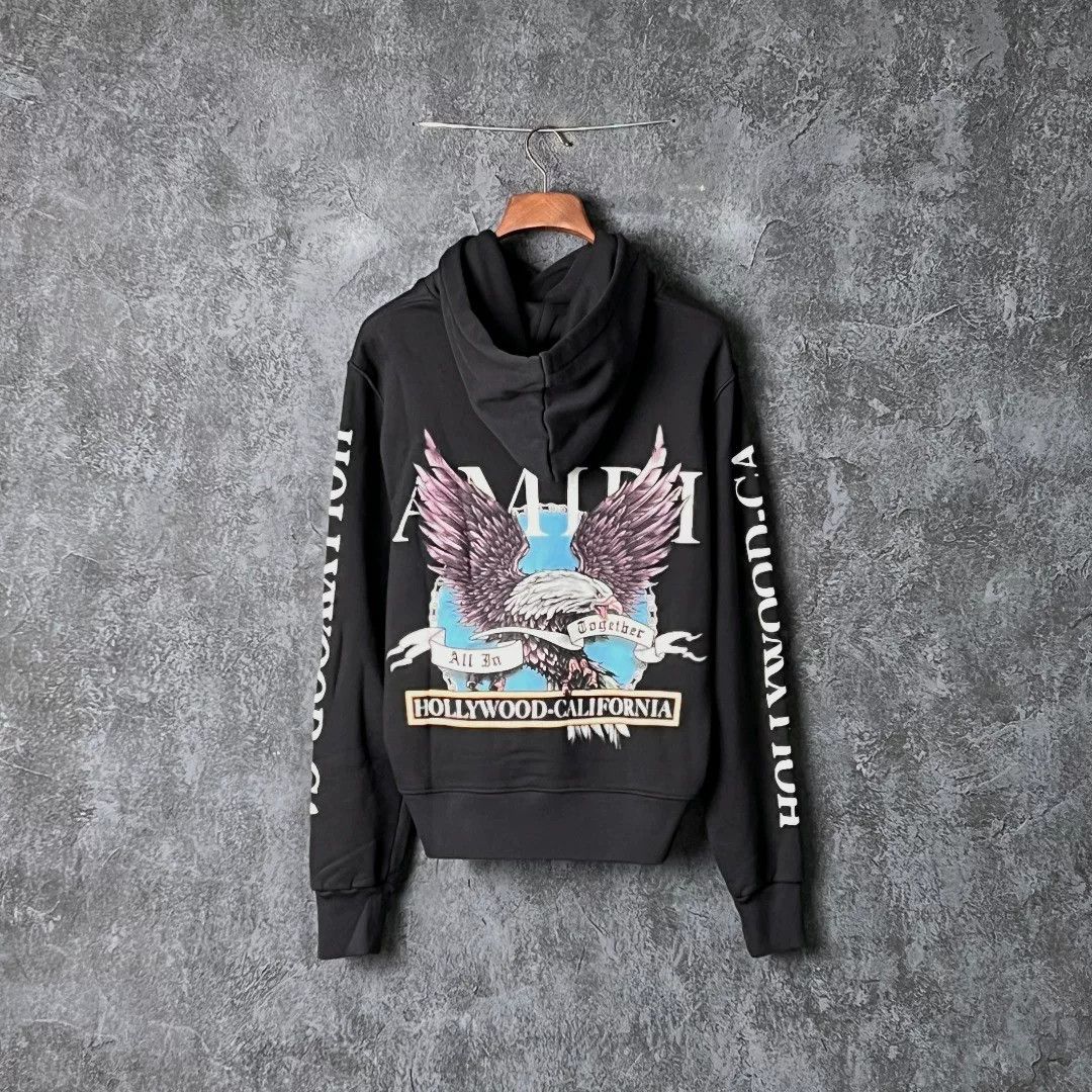 Amiri Amiri Cotton Printed Hoodie m Men Size US M / EU 48-50 / 2 - 2 Thumbnail