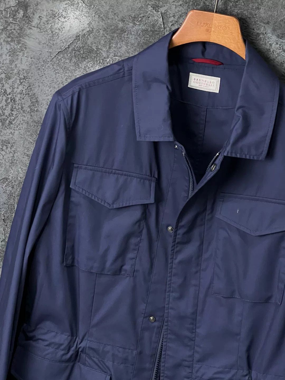 Brunello Cucinelli Brunello Cucinelli Cargo Blue Light Jacket m Men Size US M / EU 48-50 / 2 - 4 Thumbnail