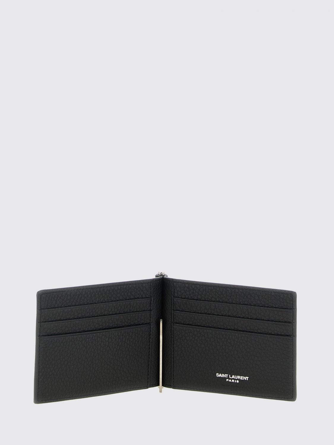 Saint Laurent Paris Saint Laurent Wallet Men Black Size ONE SIZE - 3 Thumbnail