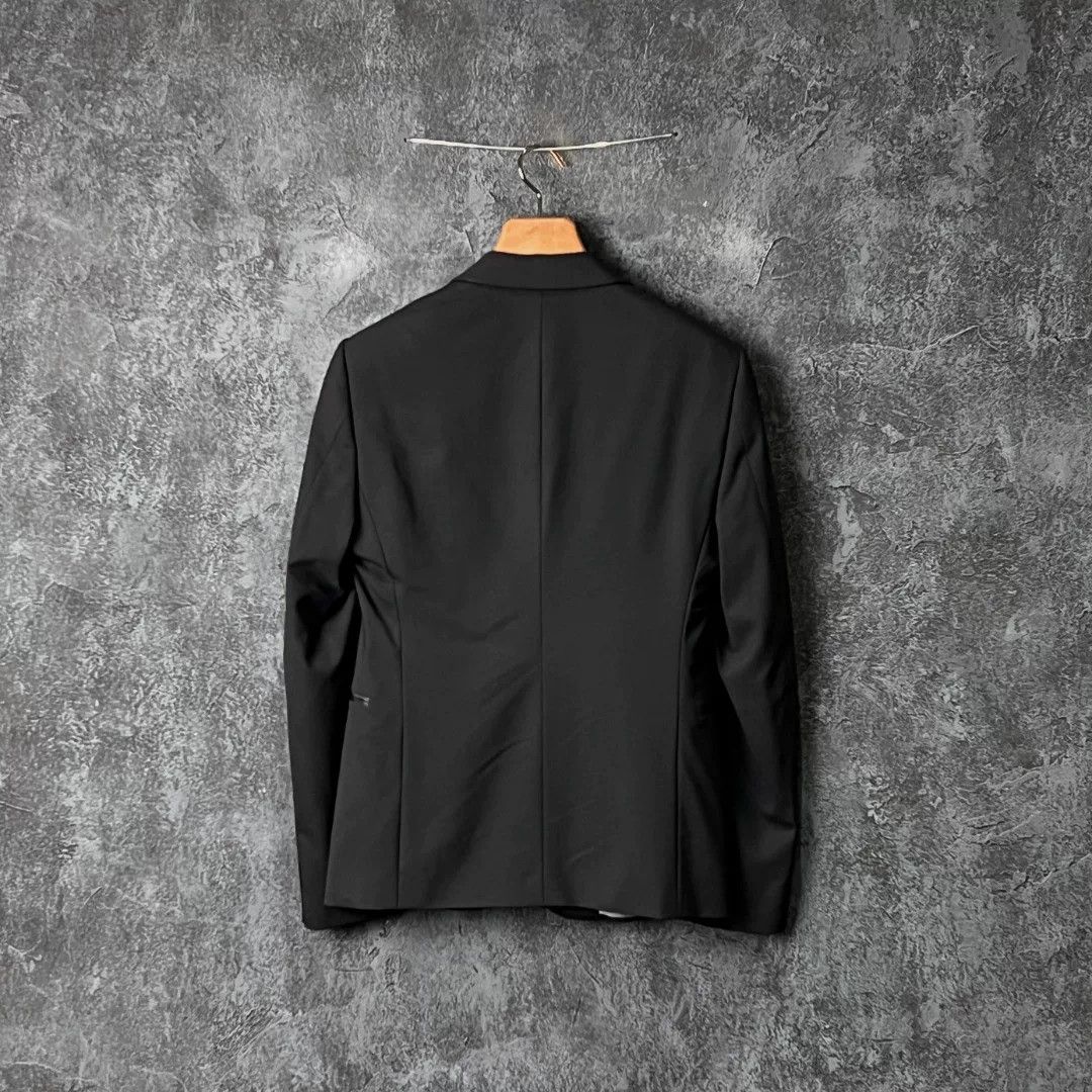 Armani Armani Formal Wool Black Suit 40r Men Size 40R - 2 Thumbnail