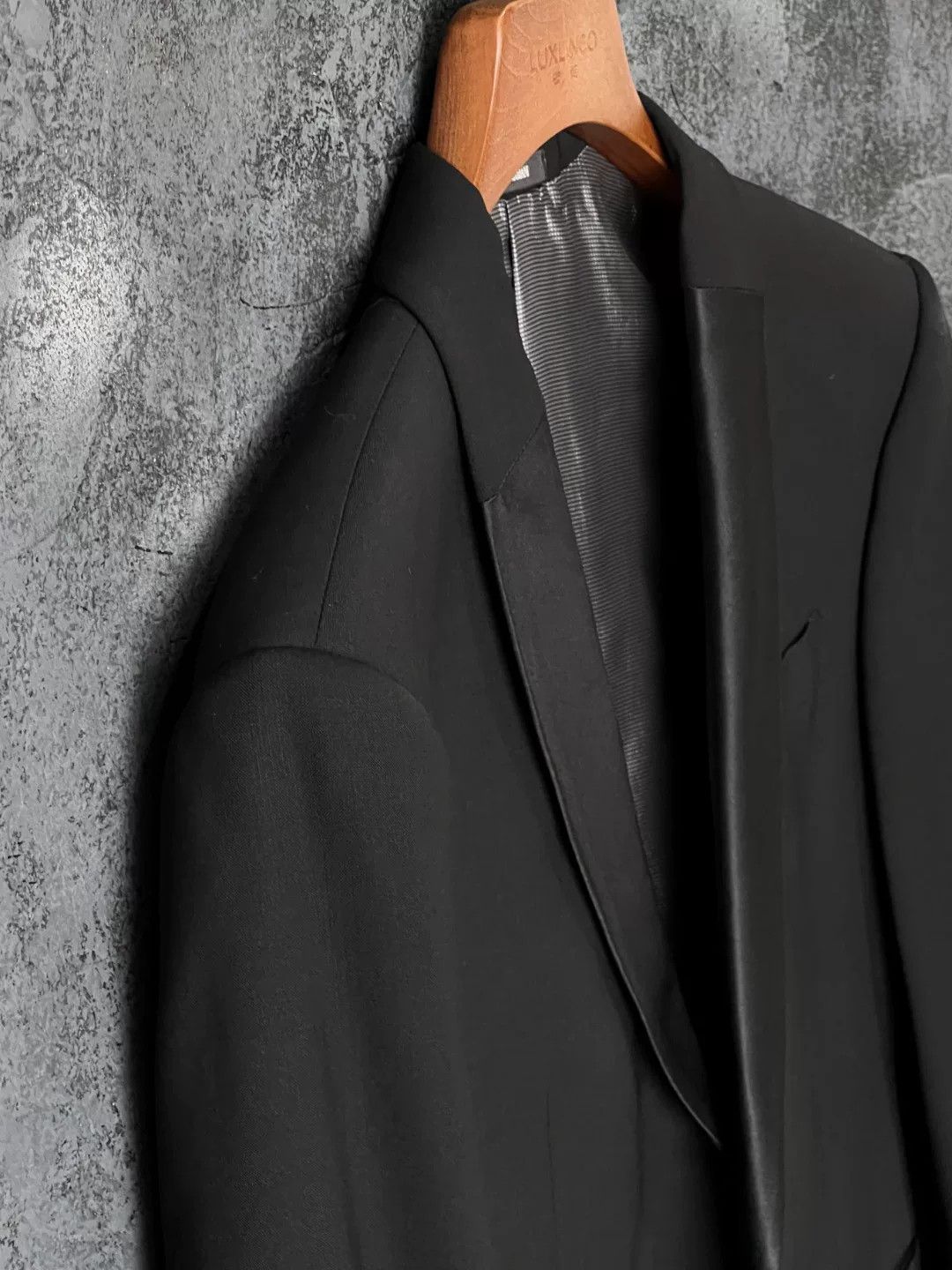 Armani Armani Formal Wool Black Suit 40r Men Size 40R - 4 Thumbnail