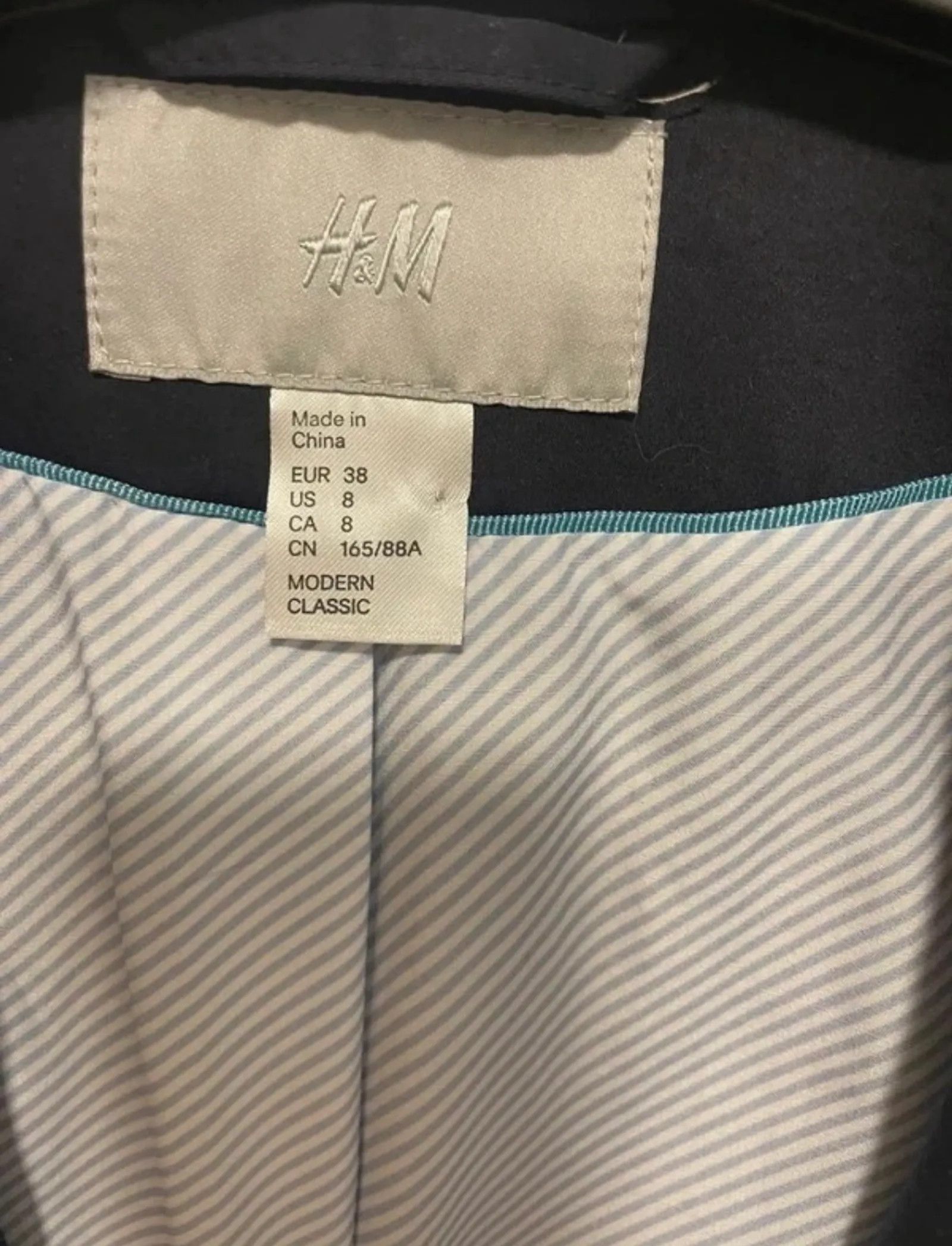 H&M H&M Mörkblå kavaj från H&M, strl 38 Blazer Size S / US 4 / IT 40 - 2 Thumbnail