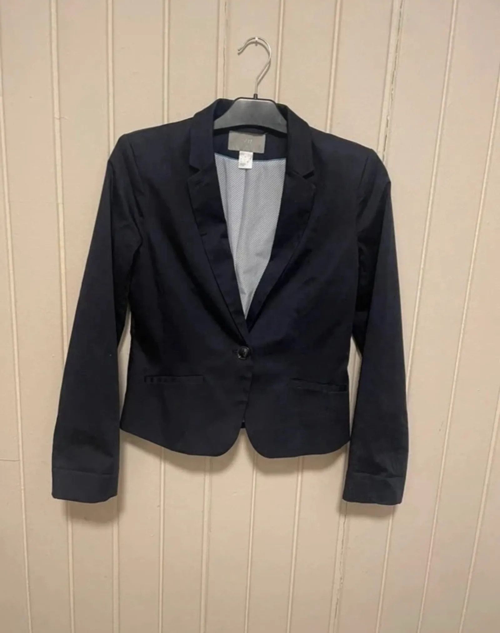 H&M H&M Mörkblå kavaj från H&M, strl 38 Blazer Size S / US 4 / IT 40 - 4 Thumbnail