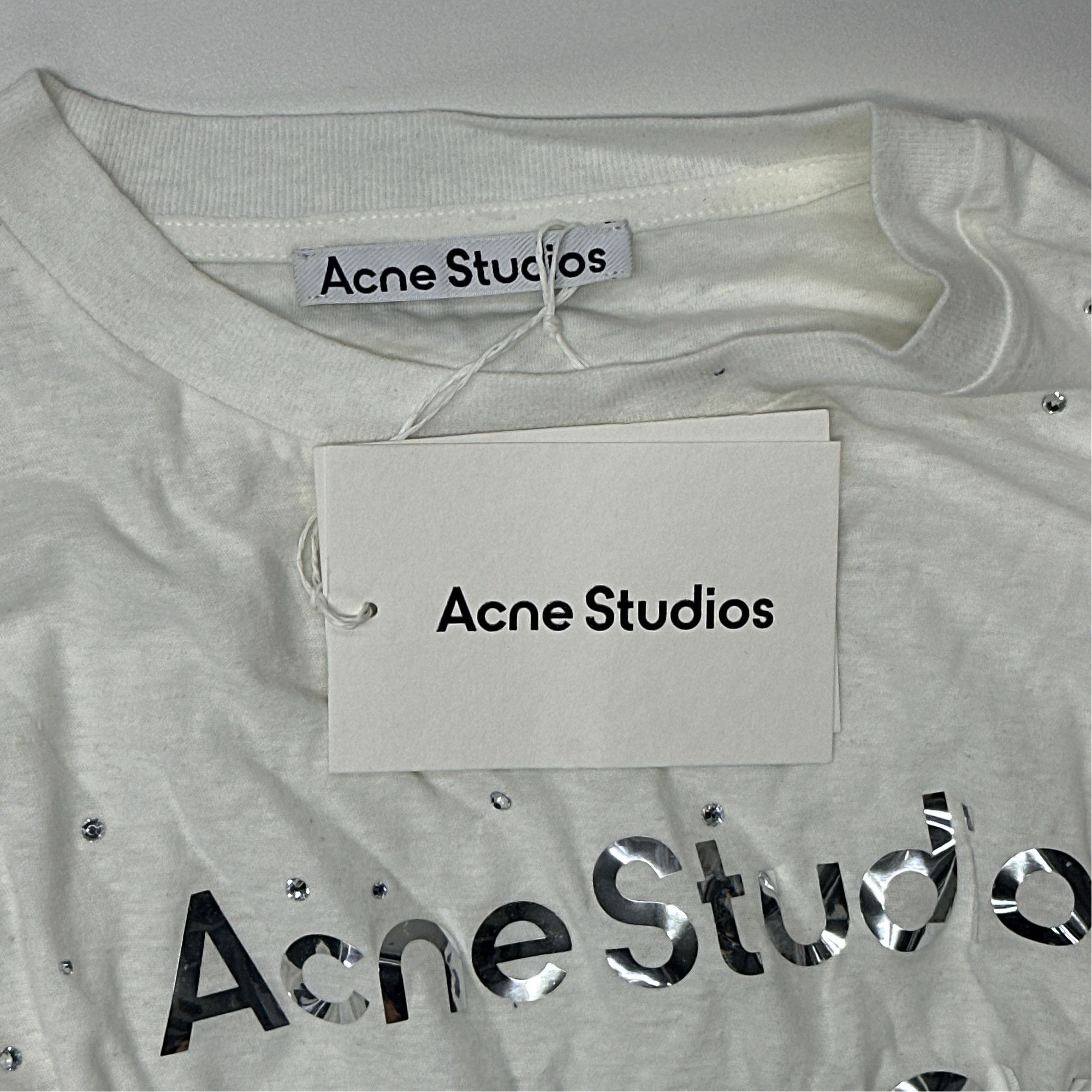 Acne Studios Acne Studios 1996 Rhinestone Long Sleeve T-Shirt XS Size US XS / EU 42 / 0 - 3 Thumbnail