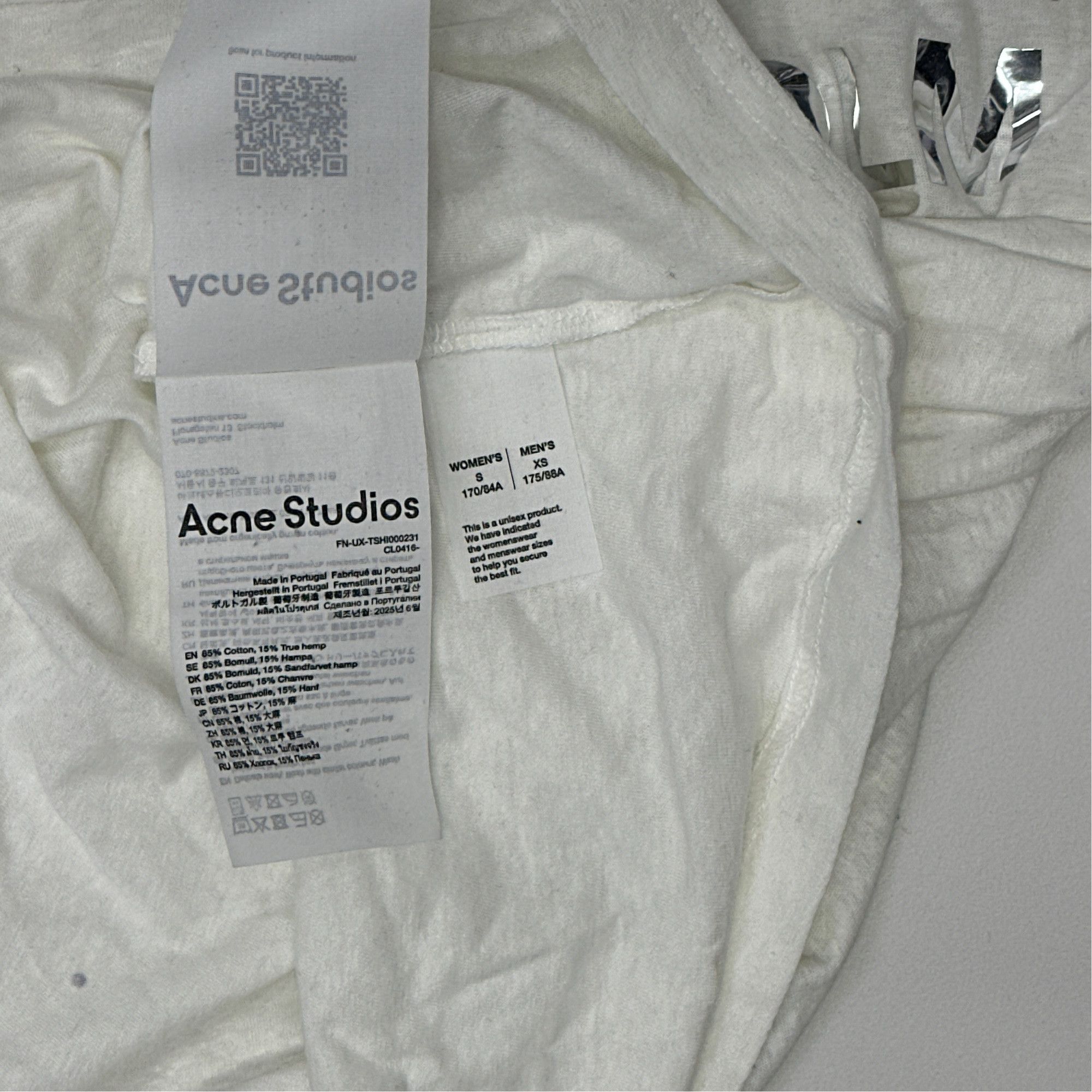 Acne Studios Acne Studios 1996 Rhinestone Long Sleeve T-Shirt XS Size US XS / EU 42 / 0 - 4 Thumbnail