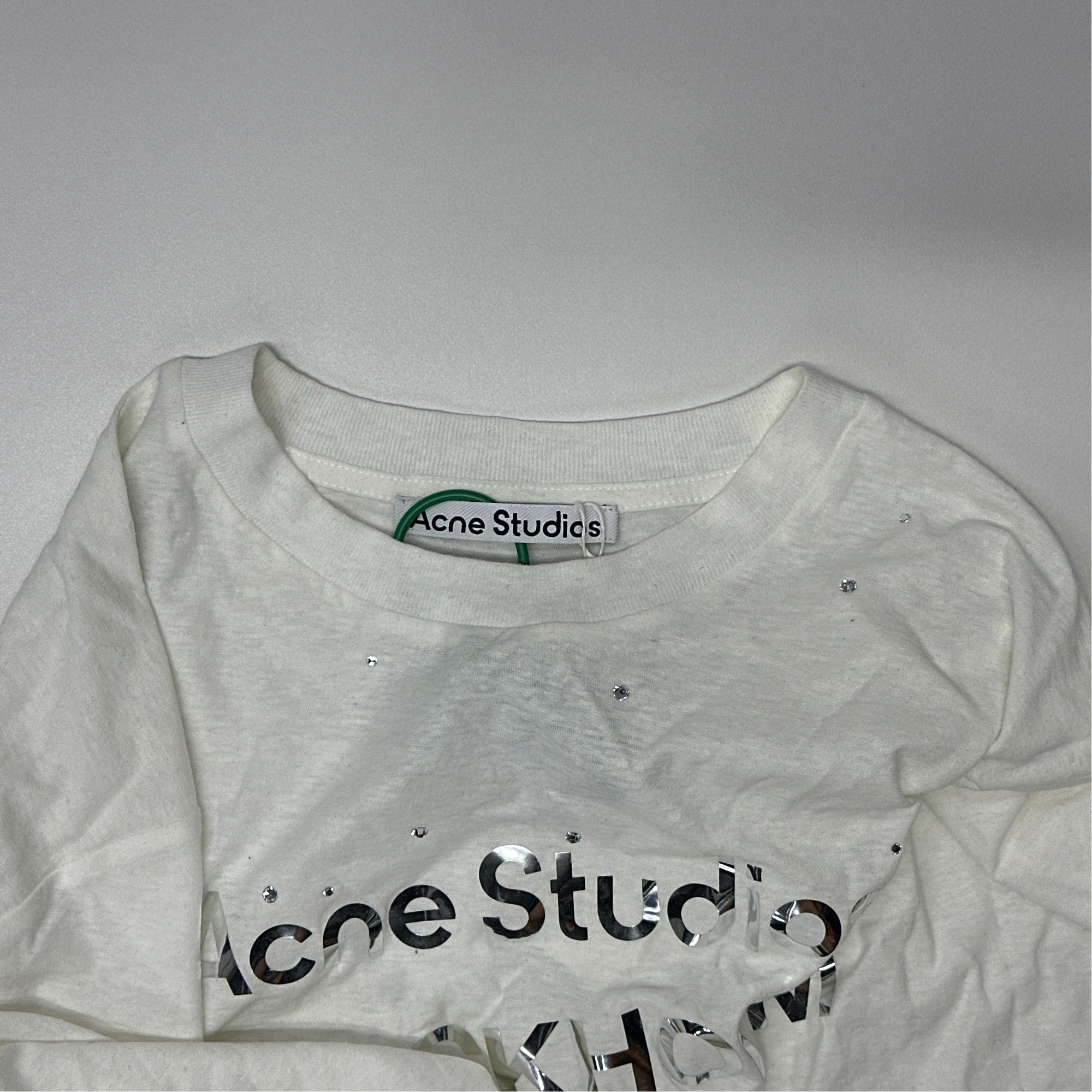 Acne Studios Acne Studios 1996 Rhinestone Long Sleeve T-Shirt XS Size US XS / EU 42 / 0 - 5 Thumbnail