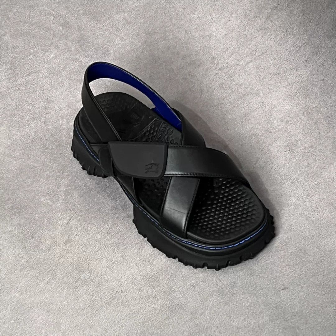 Burberry Burberry Leather Black Sandals 6 Men Size US 6 / EU 39 - 5 Thumbnail