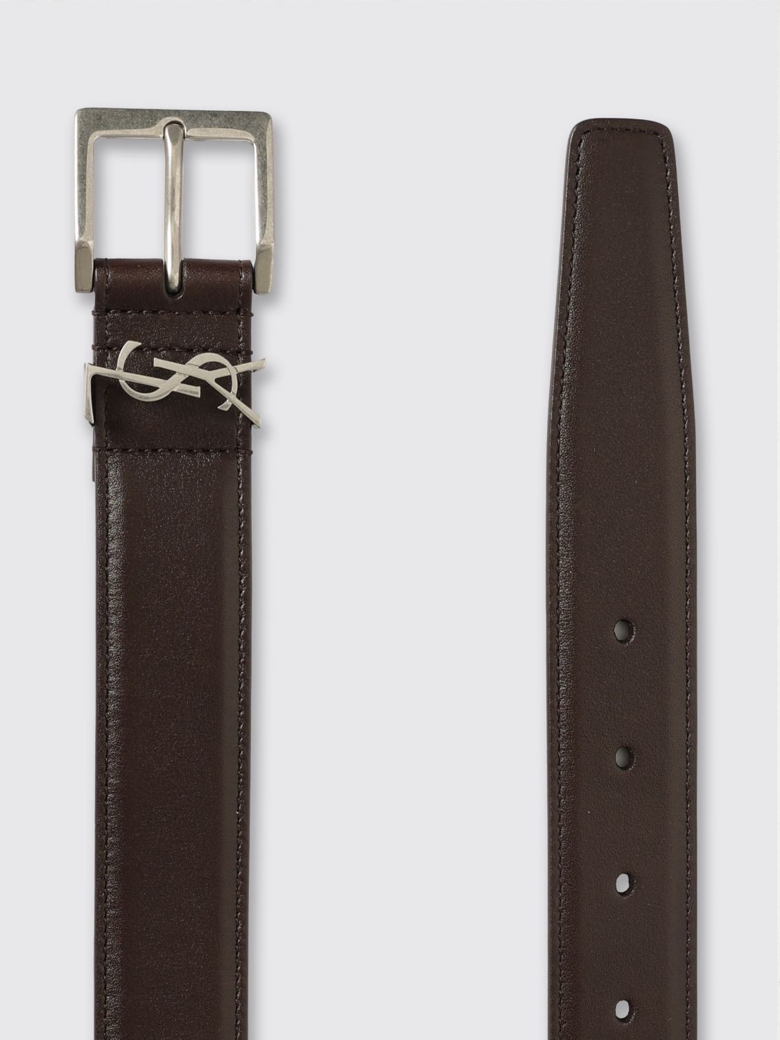 Saint Laurent Paris Saint Laurent Belt Men Brown Size ONE SIZE - 2 Thumbnail