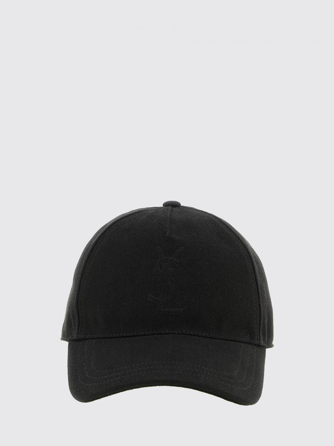 Saint Laurent Paris Saint Laurent Hat Men Black Size ONE SIZE - 2 Thumbnail