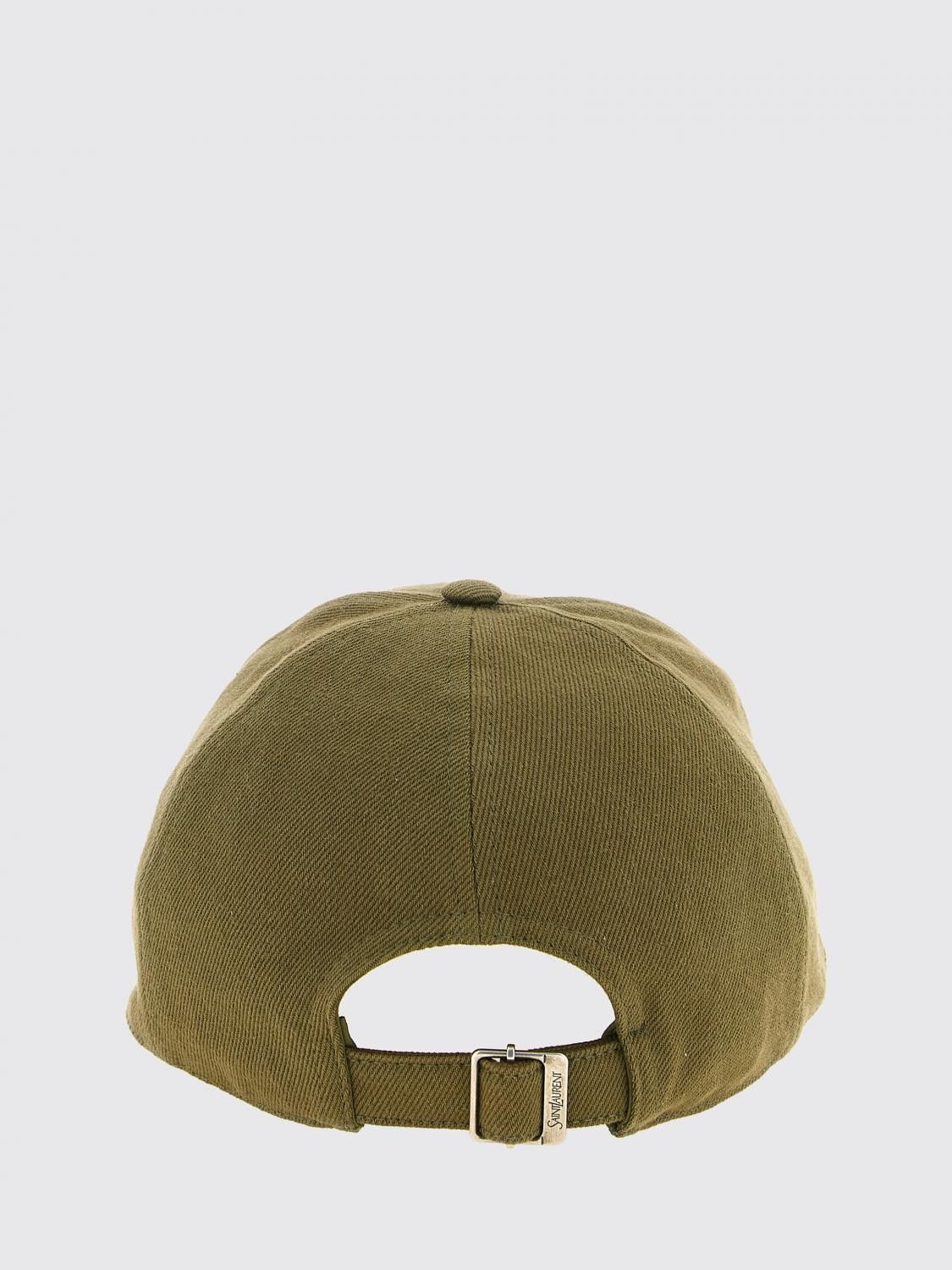Saint Laurent Paris Saint Laurent Hat Men Kaki Size ONE SIZE - 3 Thumbnail