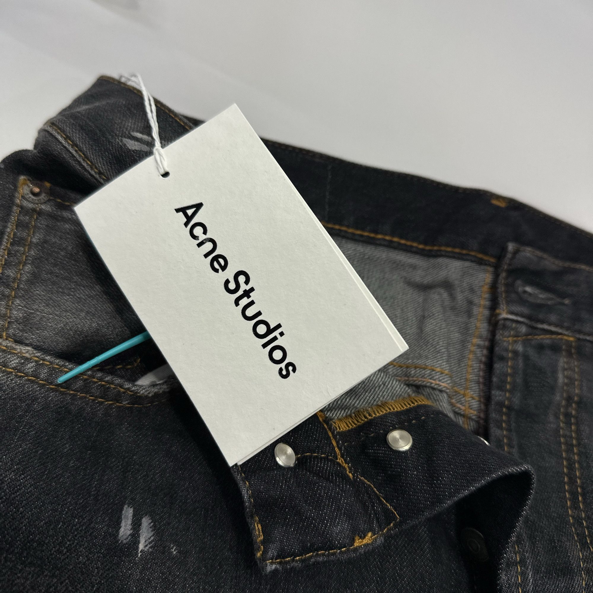 Acne Studios Acne Studios 2021M Painted Jeans 32/34 Size US 32 / EU 48 - 6 Thumbnail