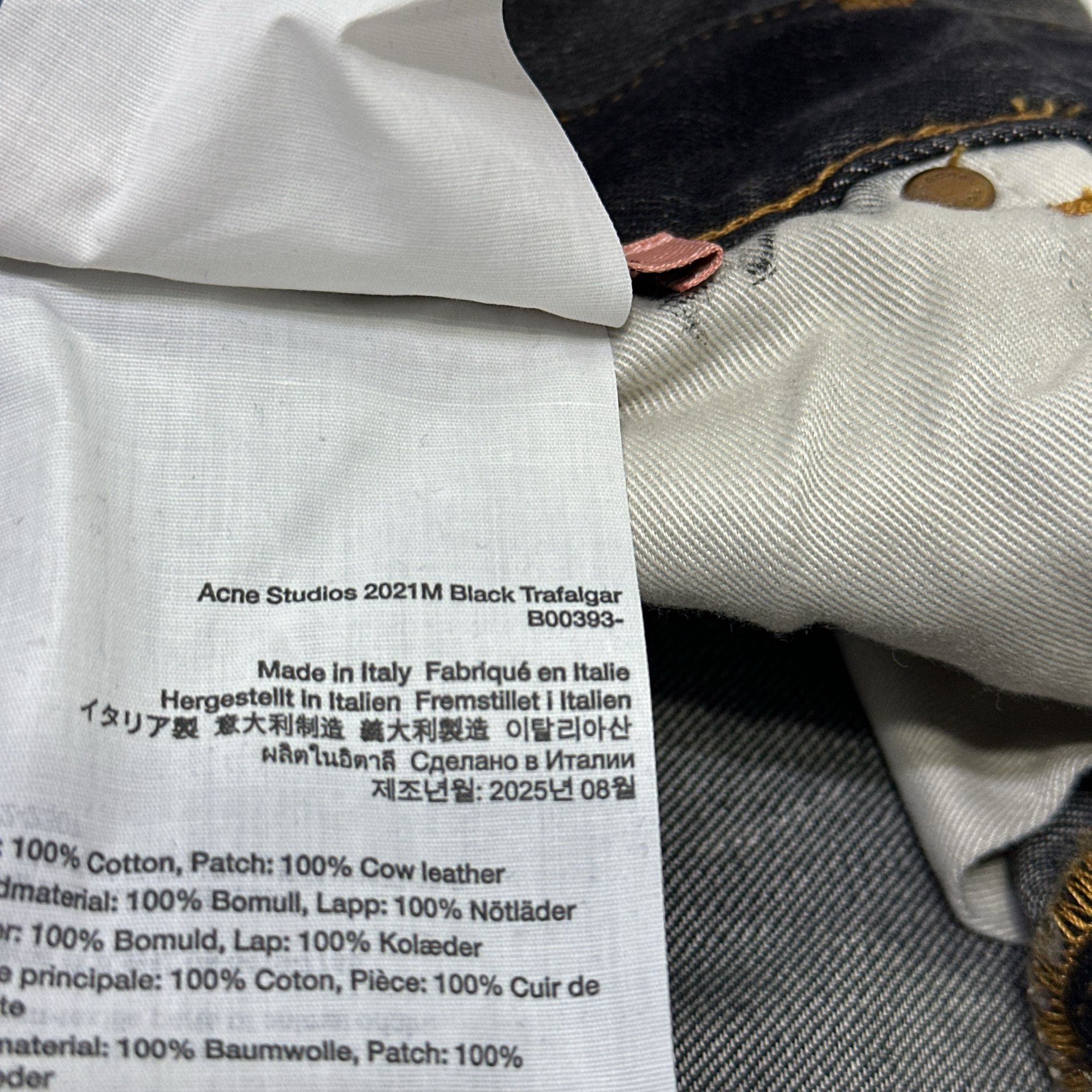 Acne Studios Acne Studios 2021M Painted Jeans 32/34 Size US 32 / EU 48 - 5 Thumbnail