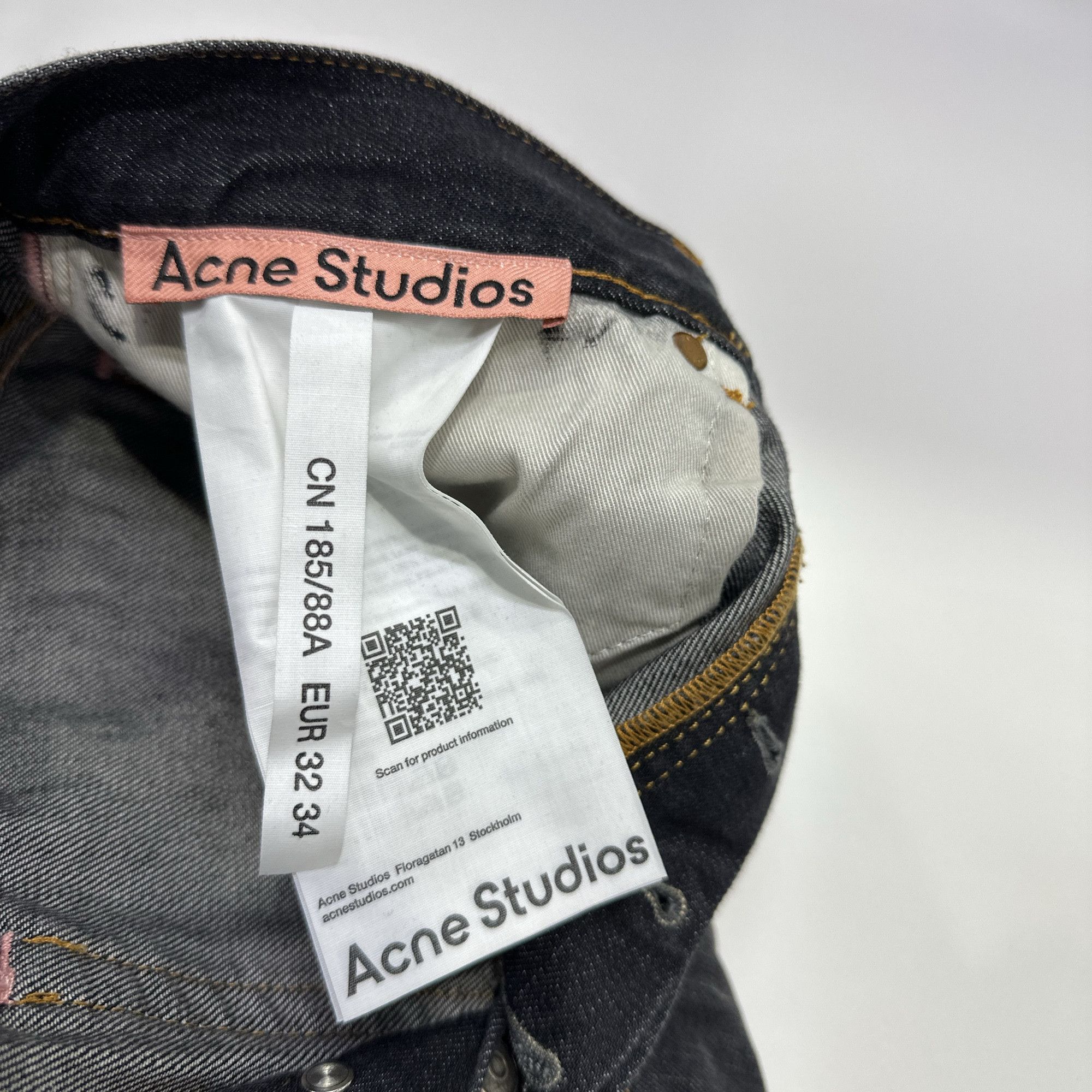 Acne Studios Acne Studios 2021M Painted Jeans 32/34 Size US 32 / EU 48 - 4 Thumbnail