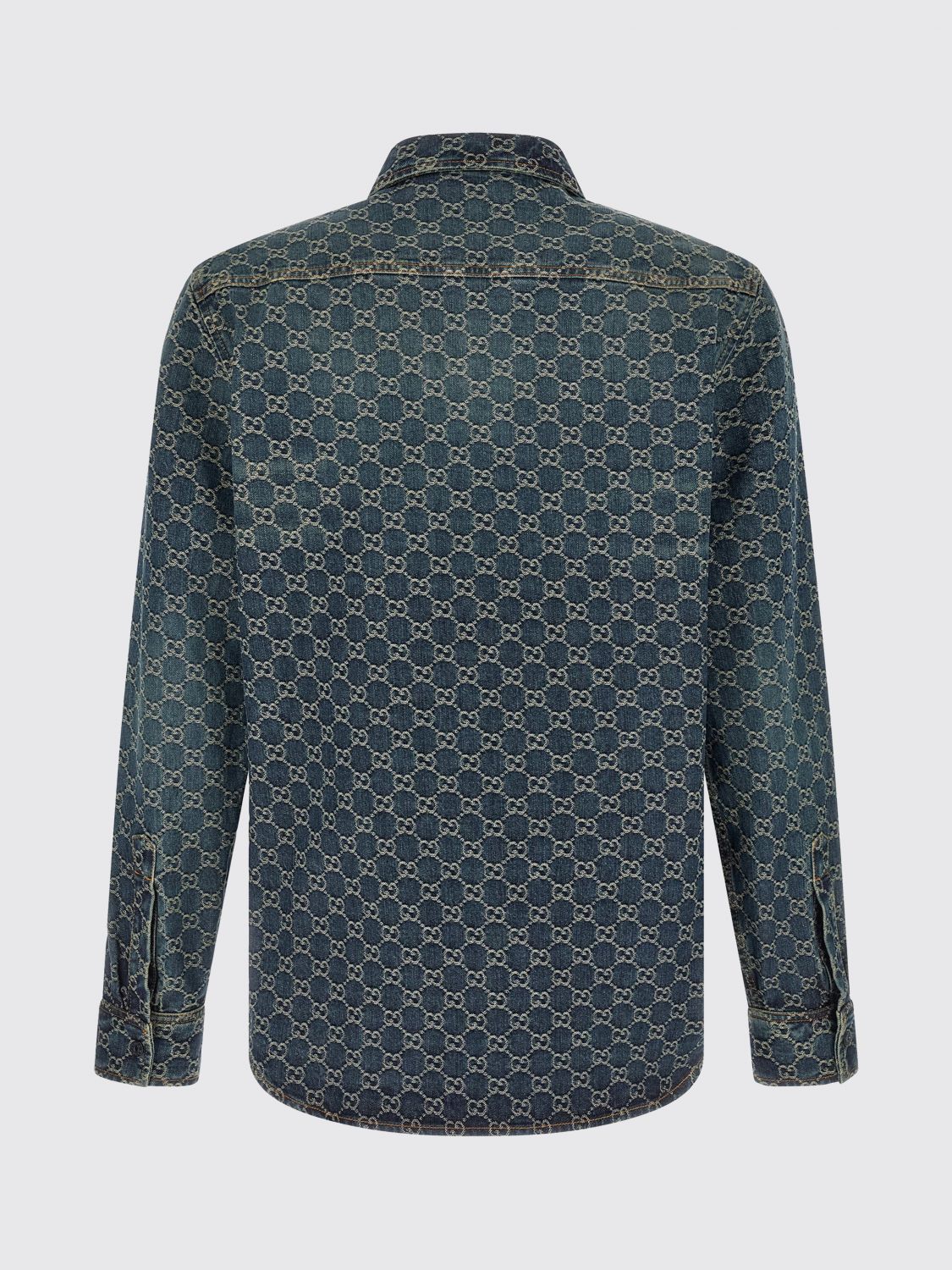 Gucci Gucci Shirt Men Blue Size US XL / EU 56 / 4 - 3 Thumbnail