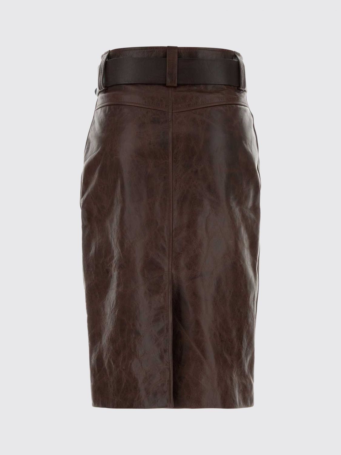 Saint Laurent Paris Saint Laurent Skirt Woman Brown Size 25" / US 0 / IT 36 - 3 Thumbnail