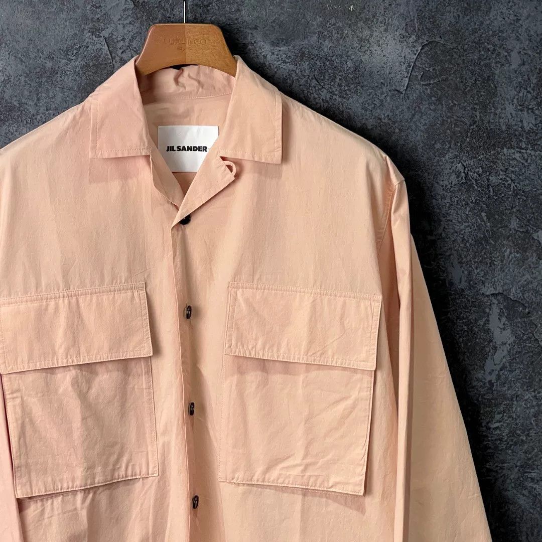 Jil Sander Jil Sander Cotton Pink Shirt m Men Size US M / EU 48-50 / 2 - 3 Thumbnail