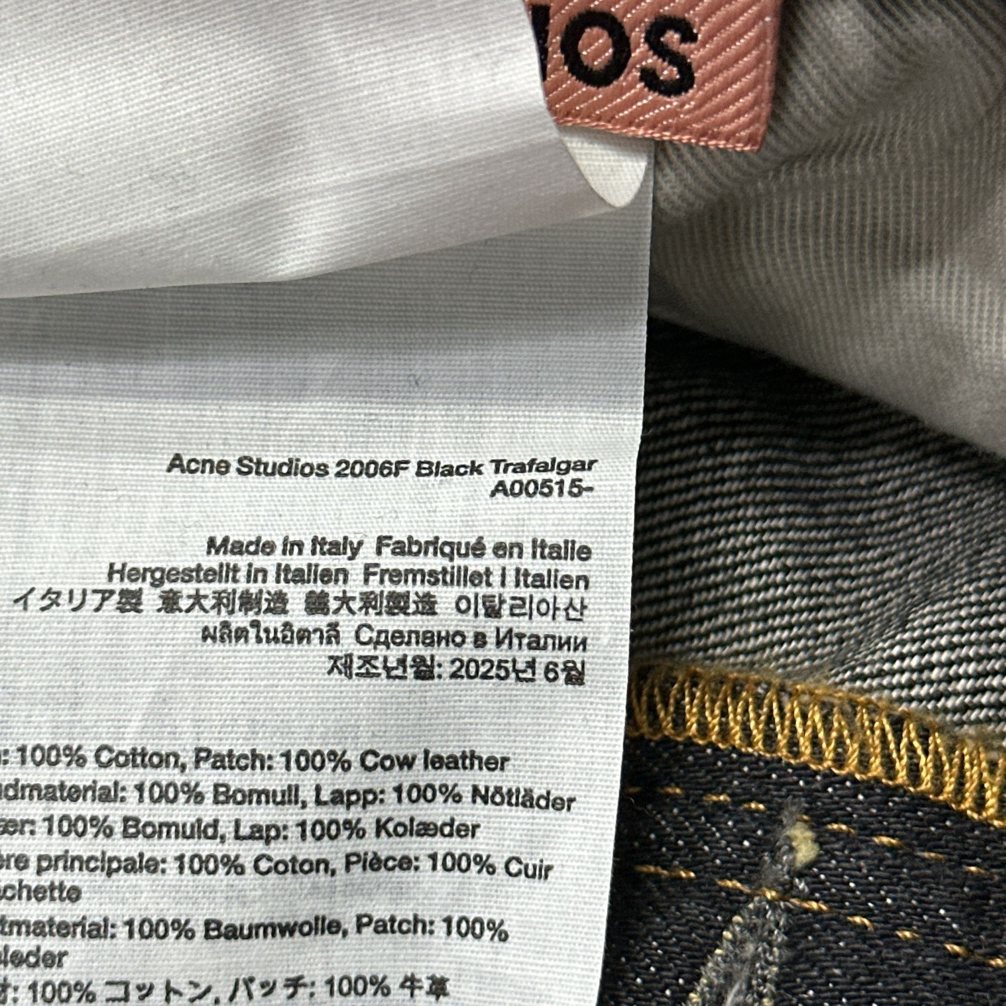 Acne Studios Acne Studios 2006F Splatter Wide Leg Jeans 27 Size 27" / US 4 / IT 40 - 3 Thumbnail
