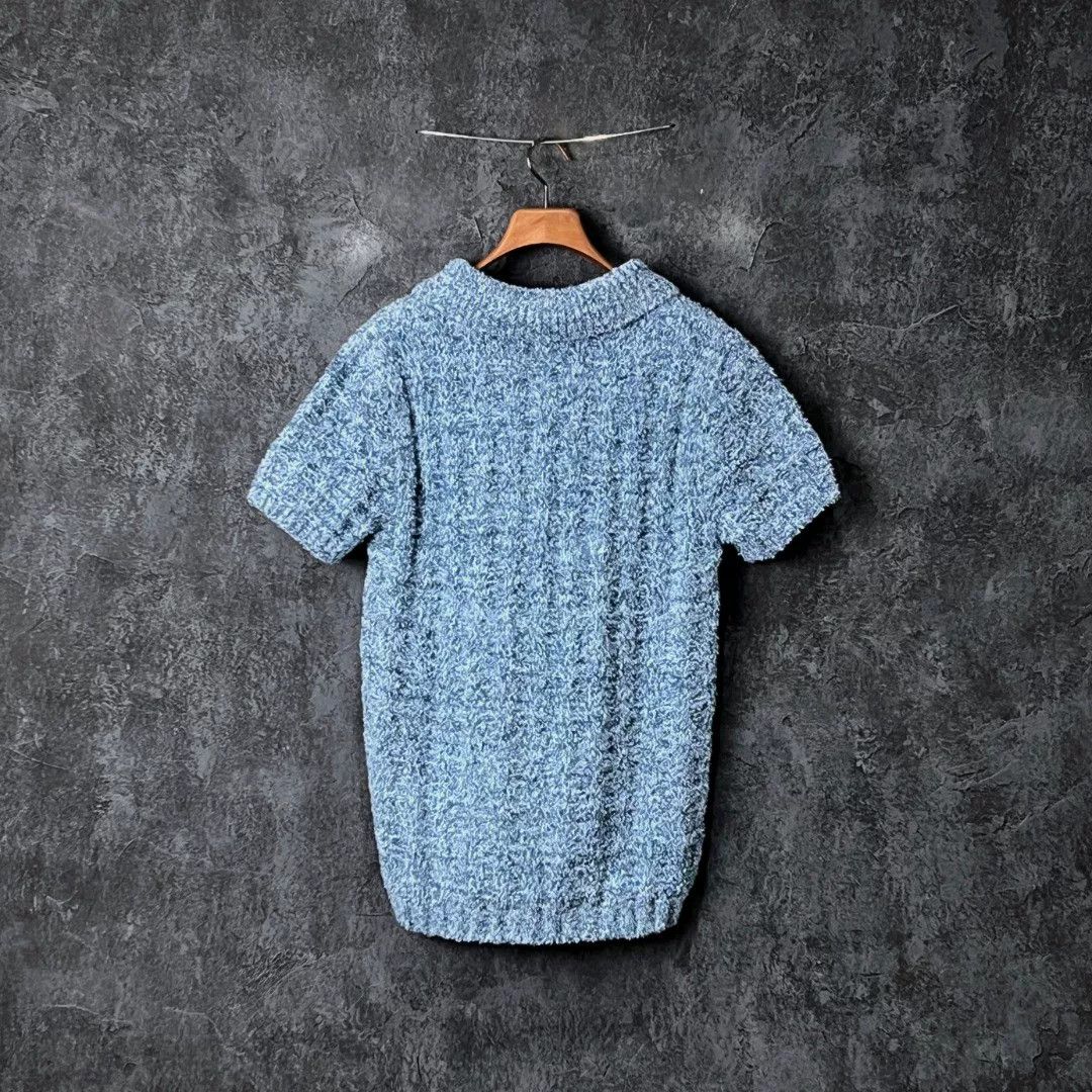 Maison Margiela Maison Margiela Blue Polo m Men Size US M / EU 48-50 / 2 - 2 Thumbnail