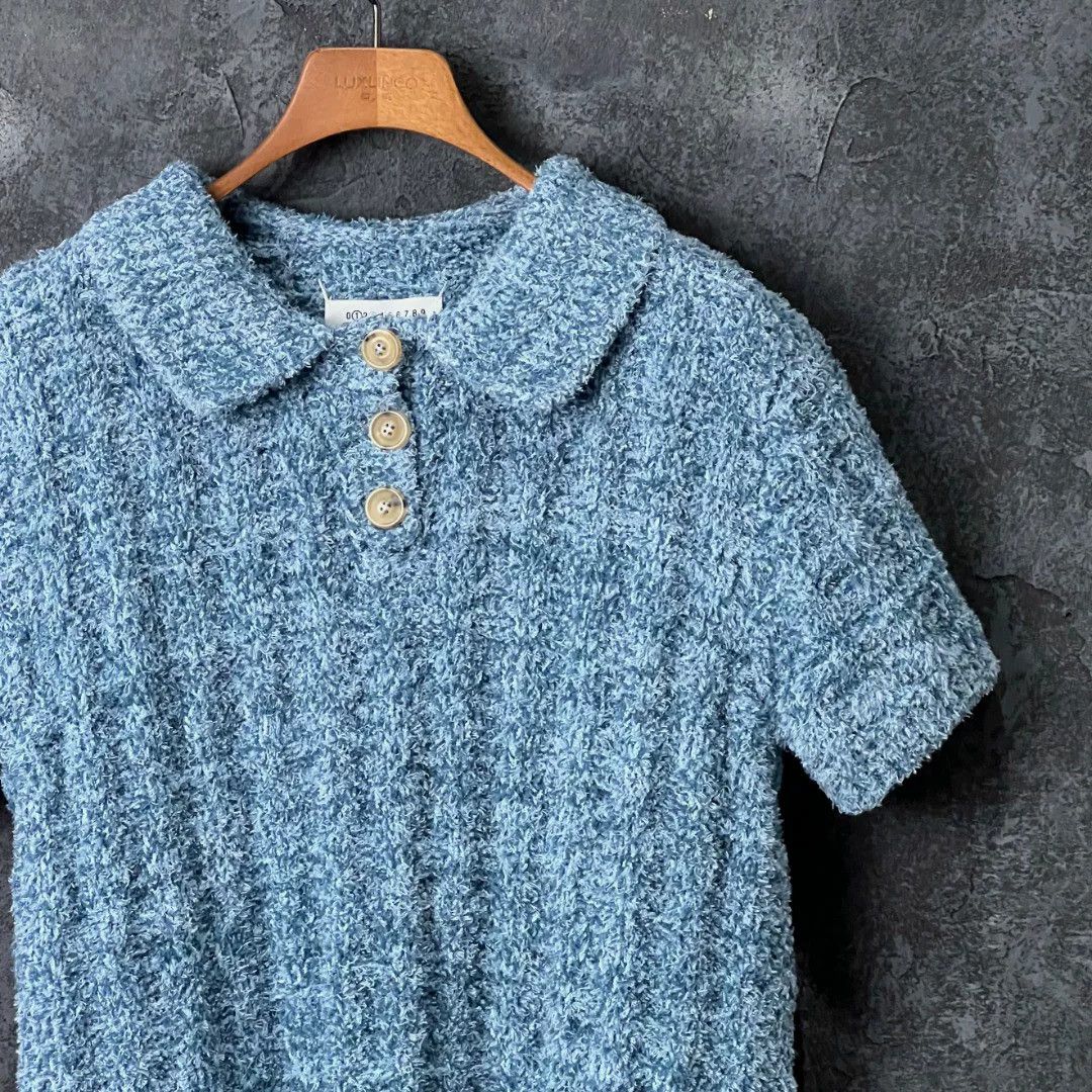 Maison Margiela Maison Margiela Blue Polo m Men Size US M / EU 48-50 / 2 - 3 Thumbnail