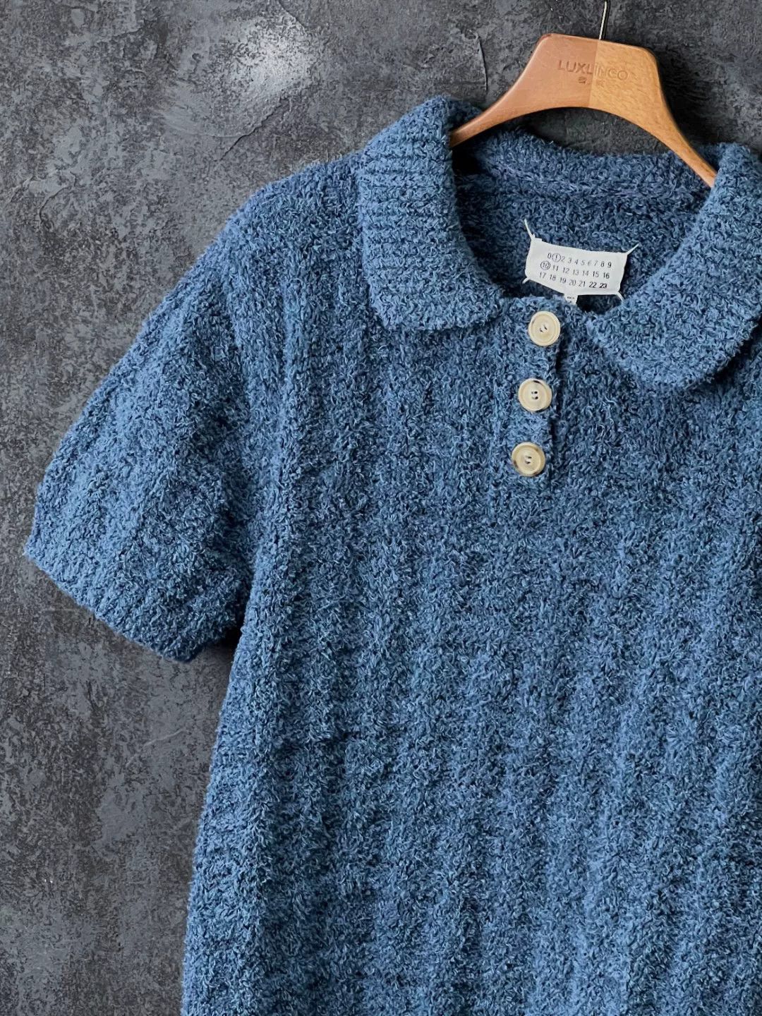 Maison Margiela Maison Margiela Blue Polo m Men Size US M / EU 48-50 / 2 - 4 Thumbnail