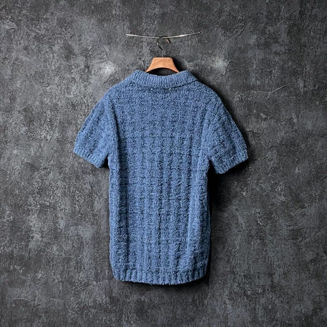 Maison Margiela Maison Margiela Blue Polo m Men Size US M / EU 48-50 / 2 - 2 Thumbnail