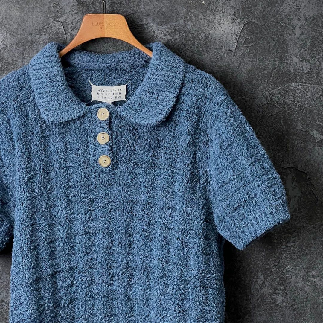 Maison Margiela Maison Margiela Blue Polo m Men Size US M / EU 48-50 / 2 - 3 Thumbnail