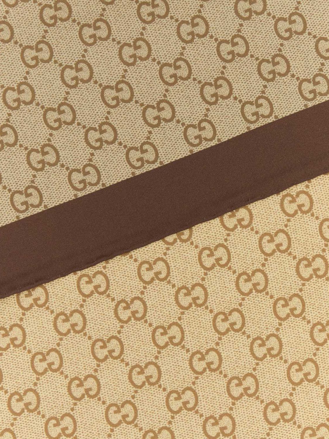 Gucci Gucci Scarf Woman Brown Size ONE SIZE - 2 Thumbnail