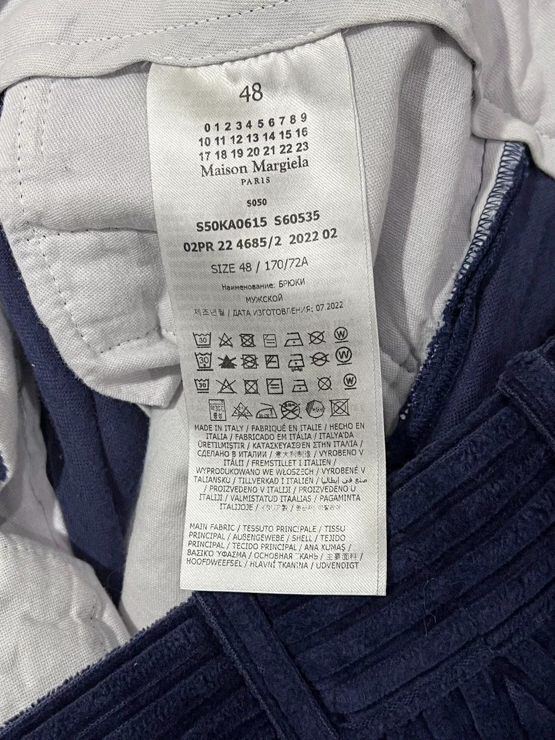 Maison Margiela Maison Margiela Casual Cotton Blue Casual Pants 32 Men Size US 32 / EU 48 - 8 Thumbnail