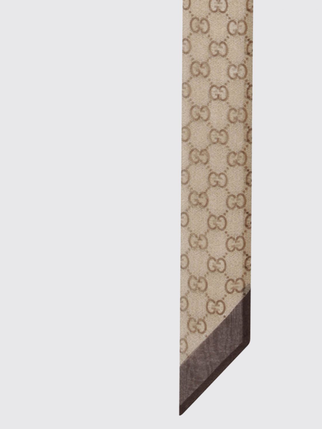 Gucci Gucci Neck Scarf Woman Brown Size ONE SIZE - 2 Thumbnail