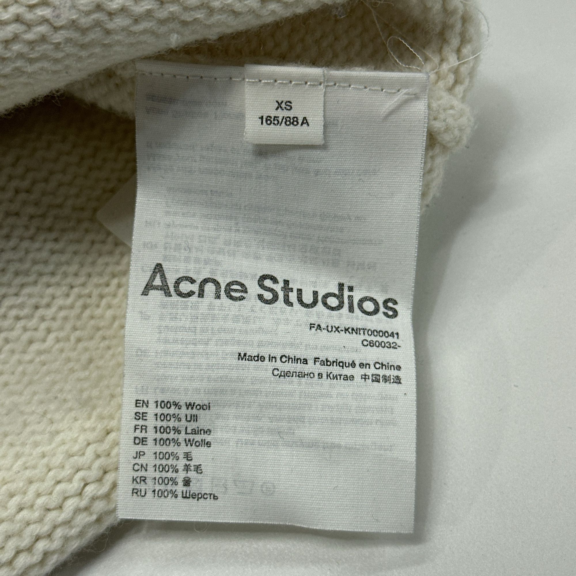 Acne Studios Acne Studios FW21 Intarsia Wool Sweater XS Size US XS / EU 42 / 0 - 4 Thumbnail