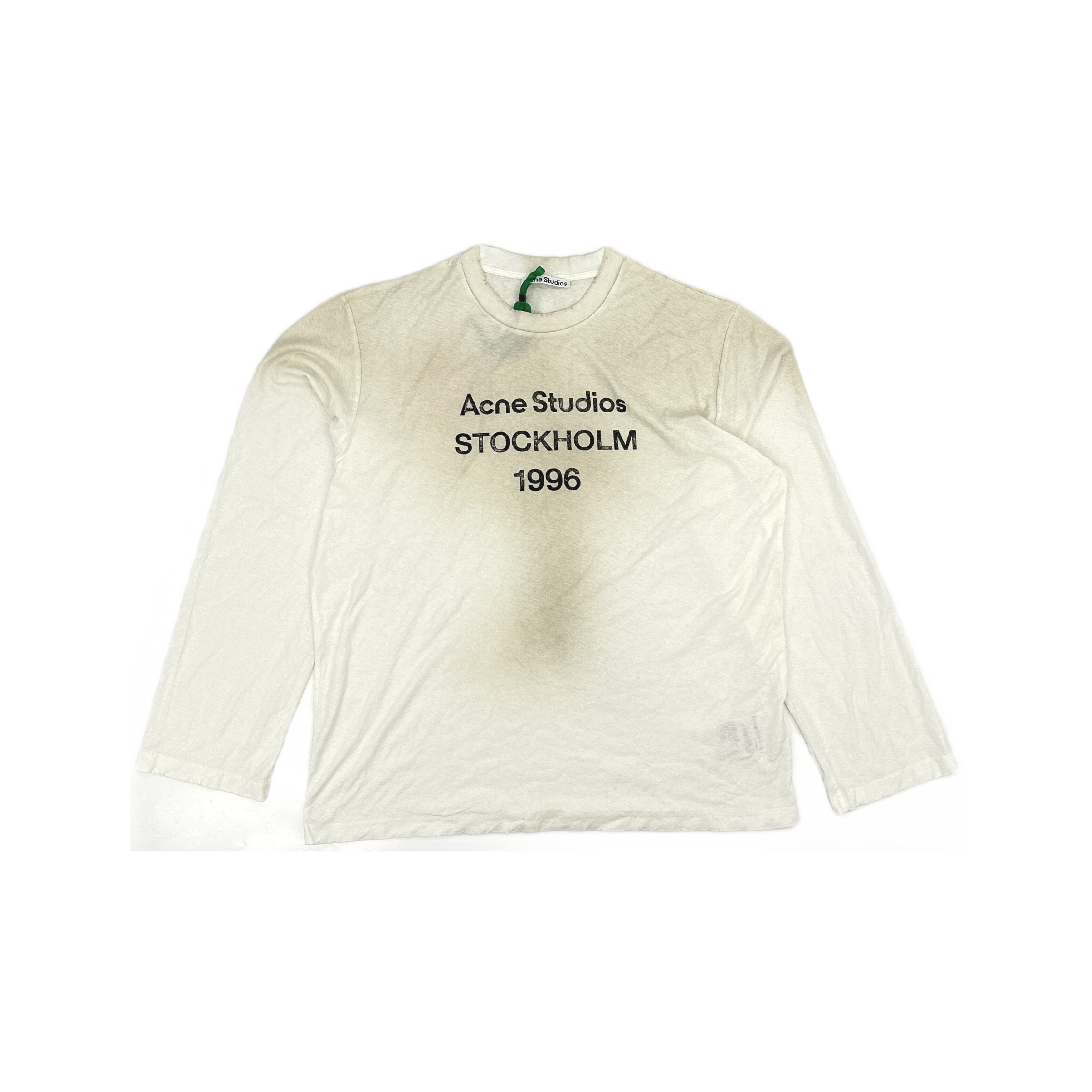 Acne Studios Acne Studios 1996 Logo Print Long Sleeve T-Shirt Size XL Size US XL / EU 56 / 4 - 2 Thumbnail
