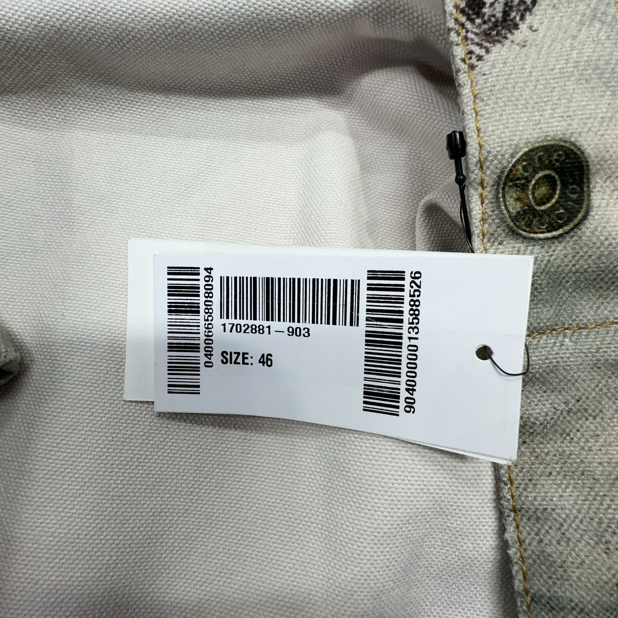 Acne Studios Acne Studios Painted Distressed Denim Jacket 46 Size US S / EU 44-46 / 1 - 4 Thumbnail