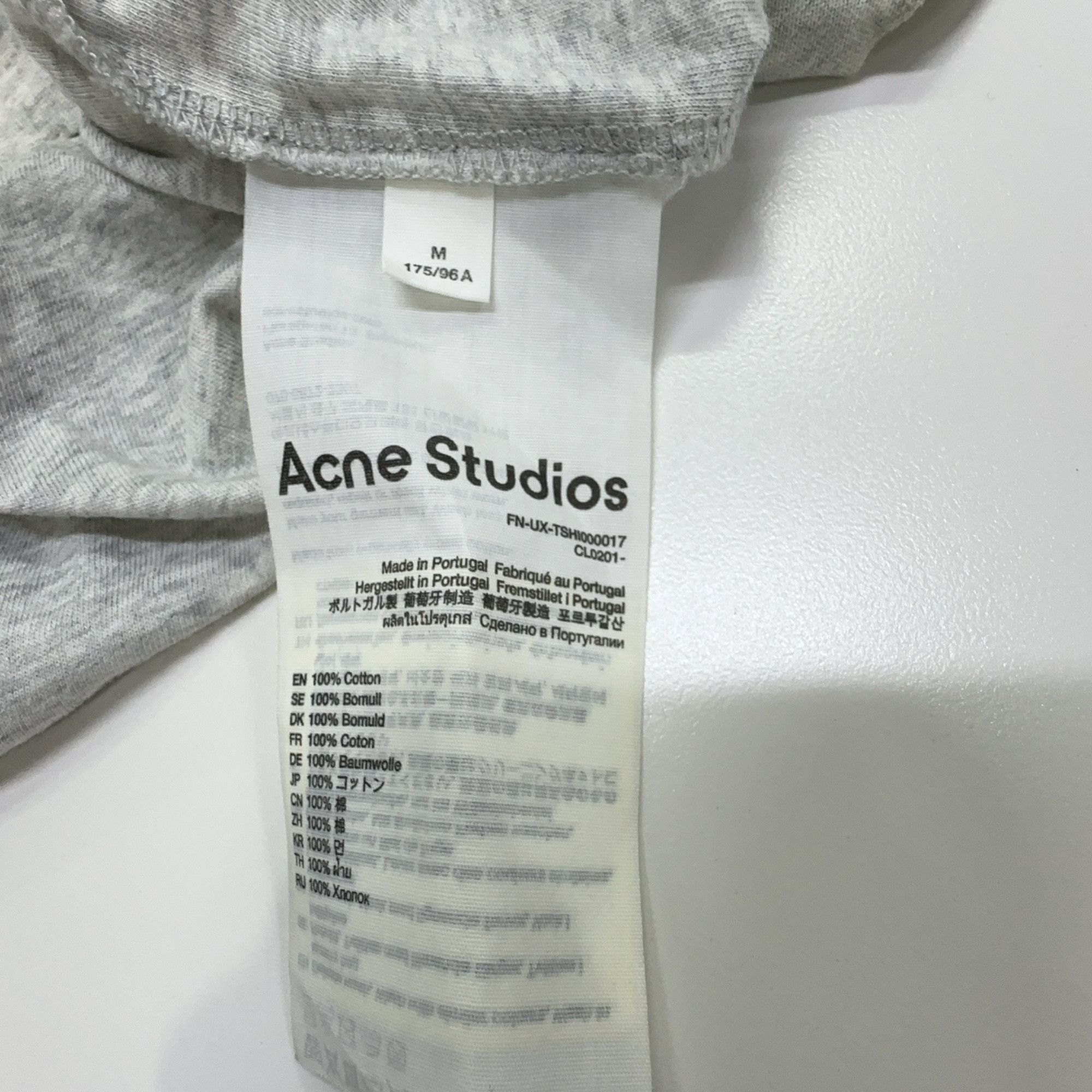 Acne Studios Acne Studios Stockholm 1996 Logo T-Shirt M Size US M / EU 48-50 / 2 - 4 Thumbnail