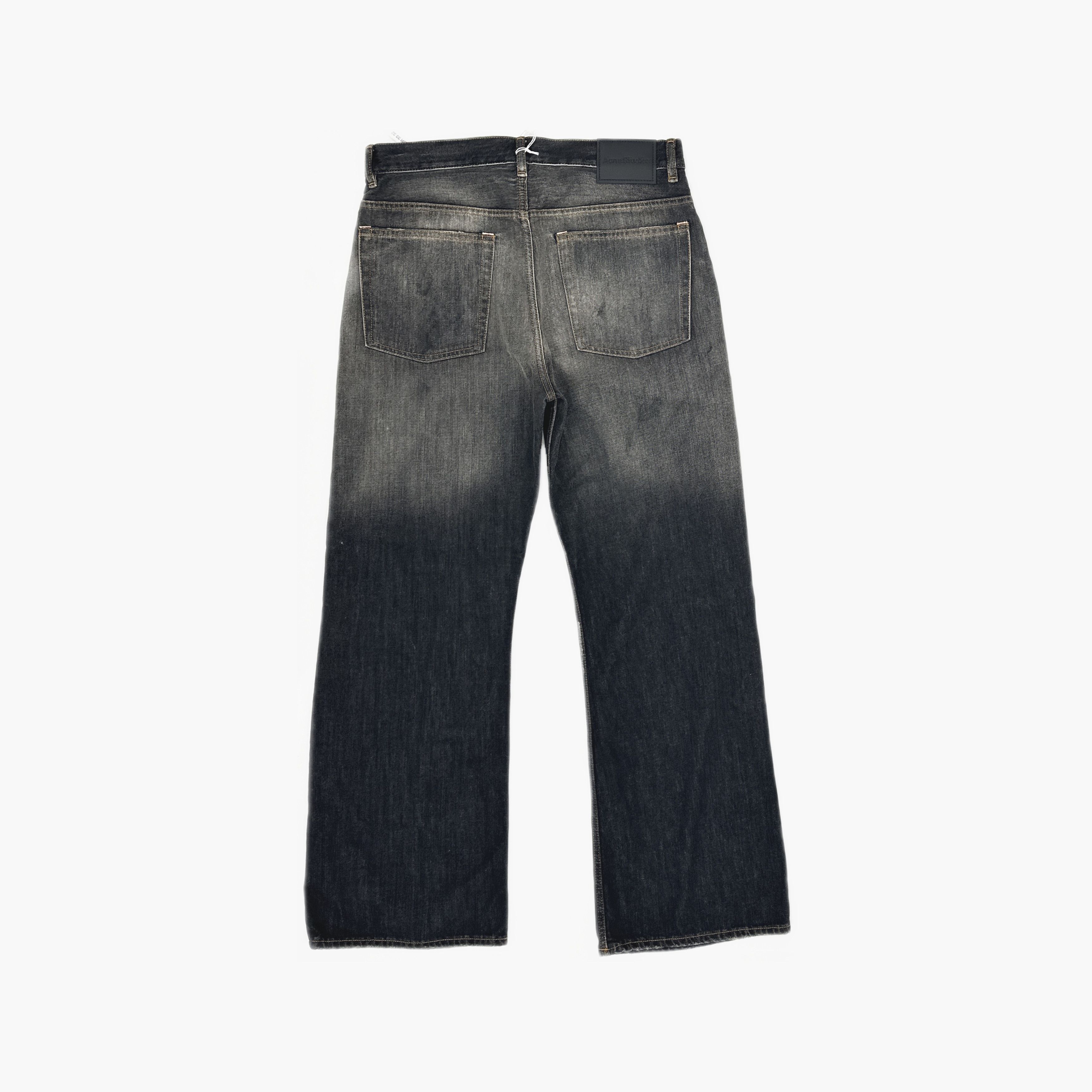 Acne Studios Acne Studios Washed Black 2021M Wide Leg Jeans 33/32 Size US 32 / EU 48 - 3 Thumbnail