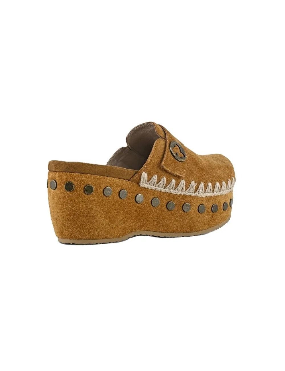Mou Mou Suede Leather Clog 67Mm IT 36 Women - USA Duties Paid Size US 6 / IT 36 - 2 Thumbnail
