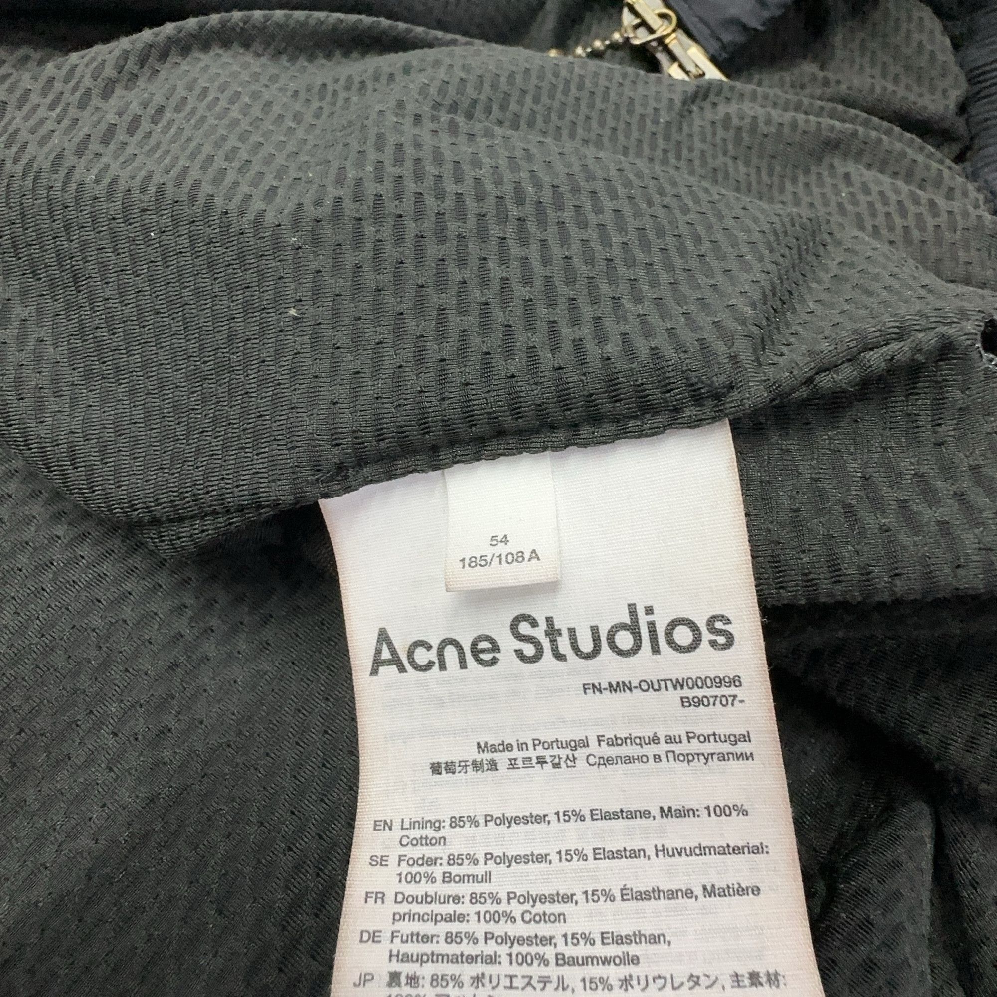 Acne Studios Acne Studios Washed Logo Zip Jacket Size 54 Size US L / EU 52-54 / 3 - 5 Thumbnail