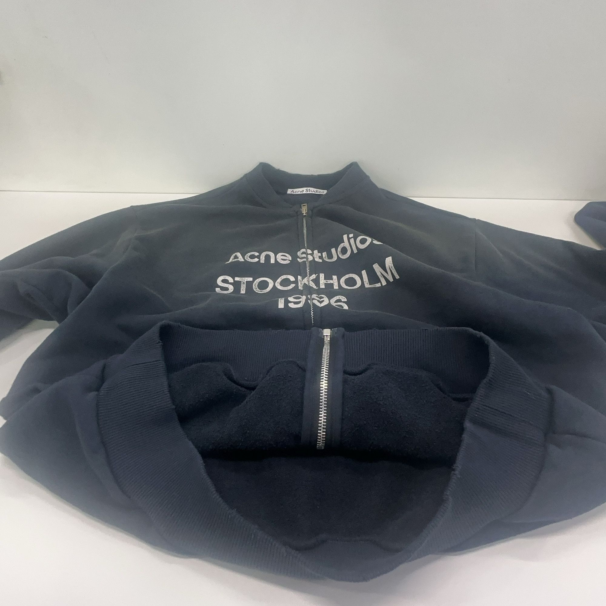 Acne Studios Acne Studios 1996 Faded Logo Bomber Jacket S Size US S / EU 44-46 / 1 - 8 Thumbnail
