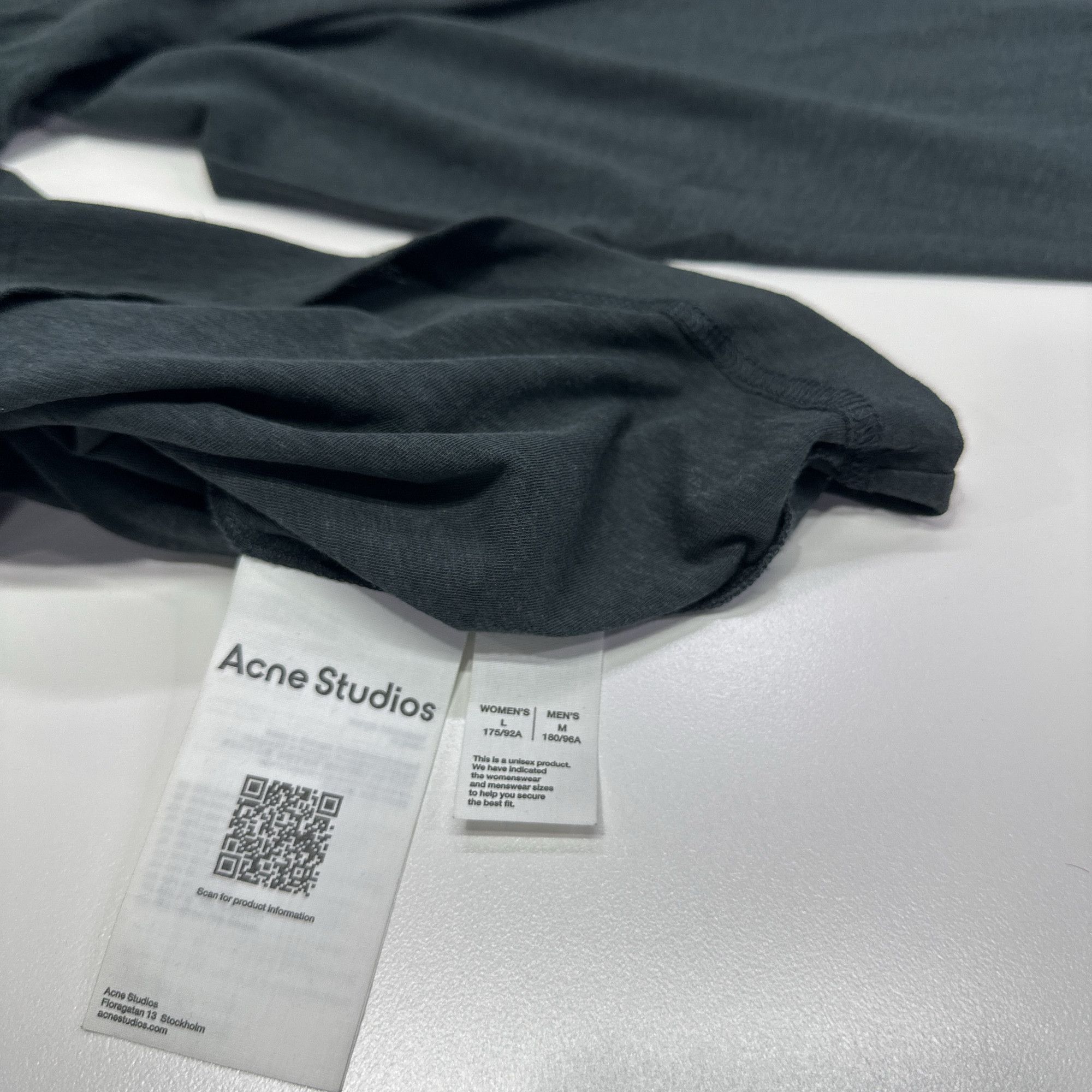 Acne Studios Acne Studios Stockholm 1996 Logo Long Sleeve T-Shirt M Size US M / EU 48-50 / 2 - 5 Thumbnail