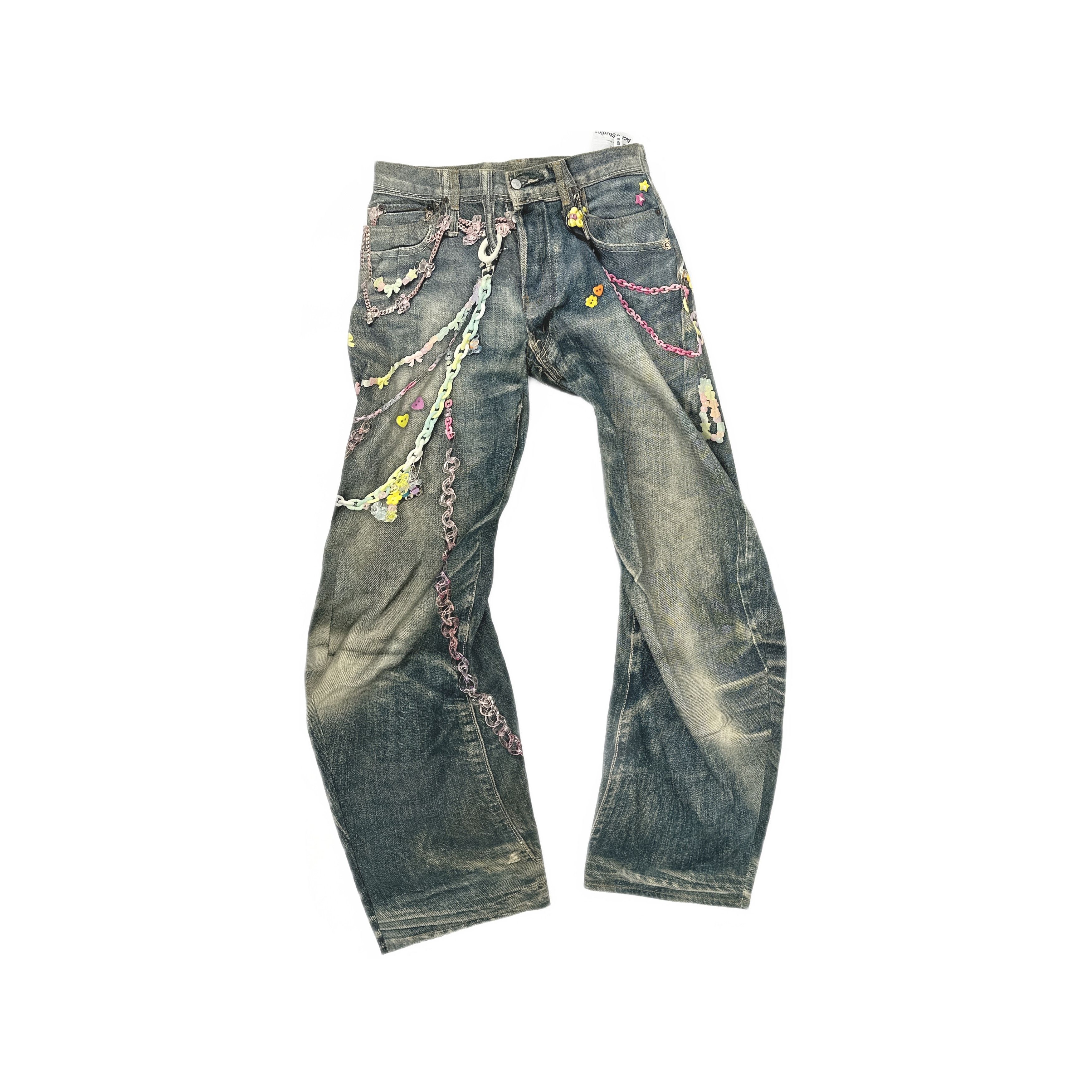 Acne Studios Acne Studios SS25 2006 Candy Chain Print Jeans 50 Size US 34 / EU 50 - 2 Thumbnail
