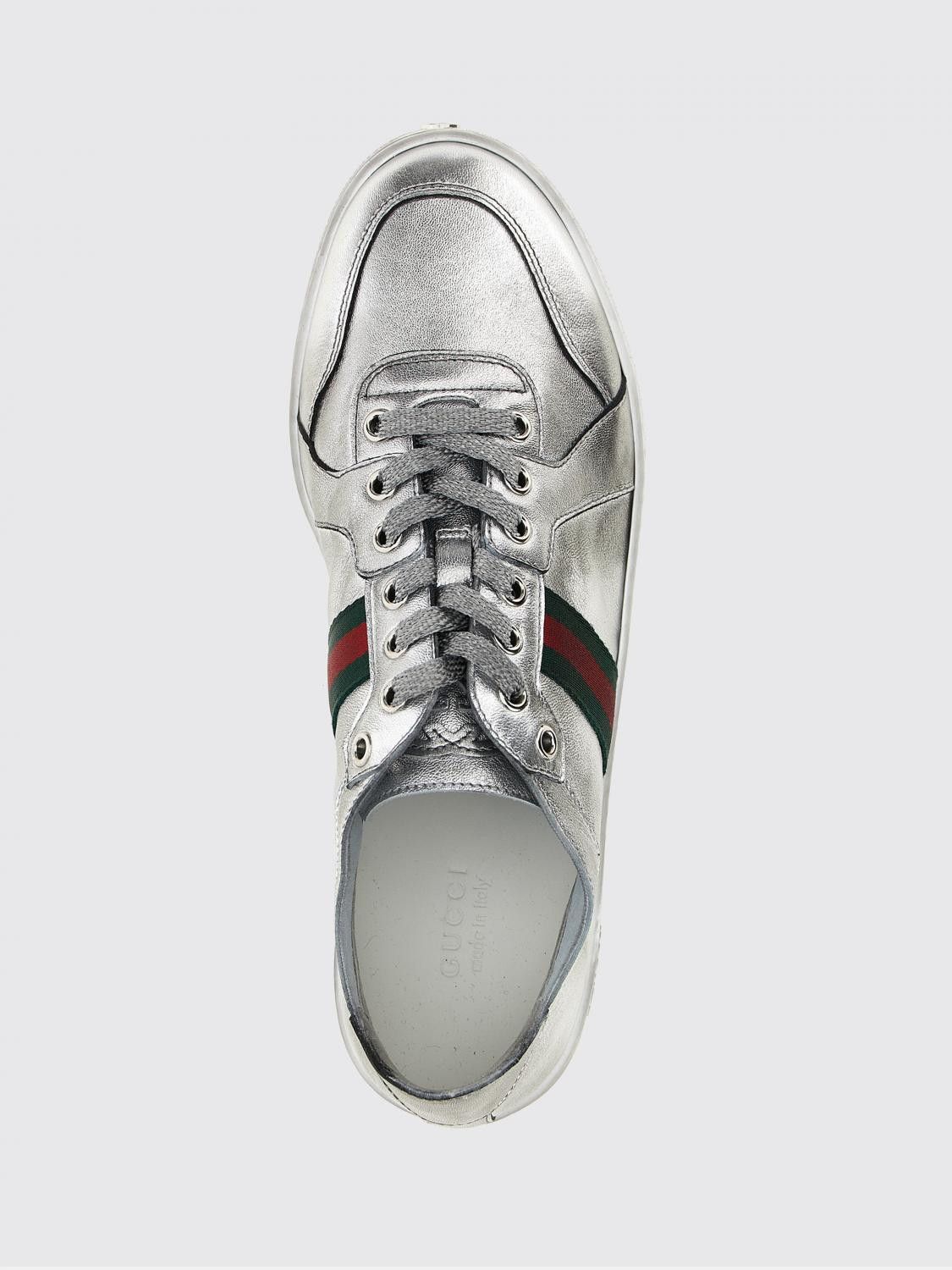 Gucci Gucci Sneakers Woman Silver Size US 7 / IT 37 - 4 Thumbnail
